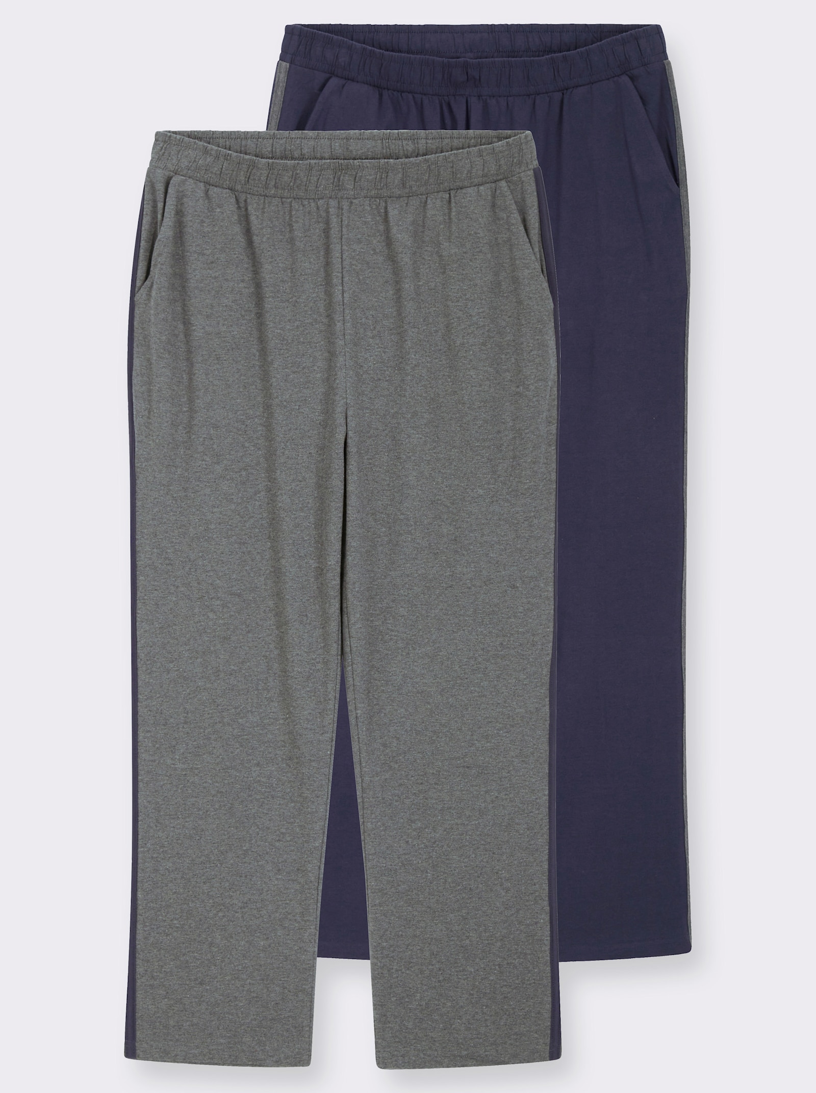 feel good Hose - marine + anthrazit-meliert