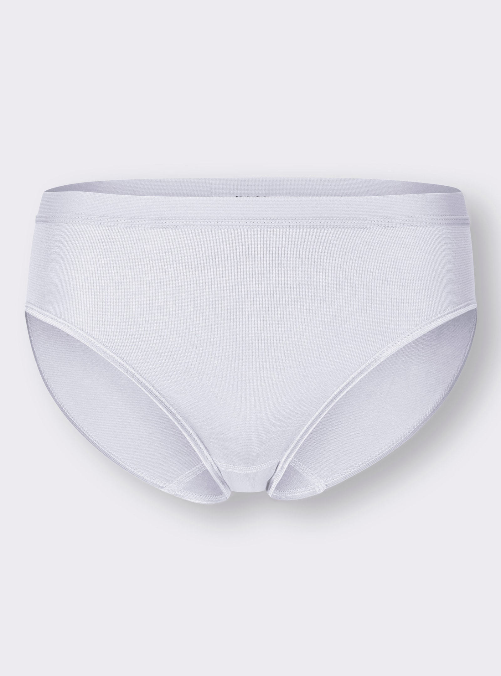 wäschepur Slip mit elastischen Abschlüssen - weiß
