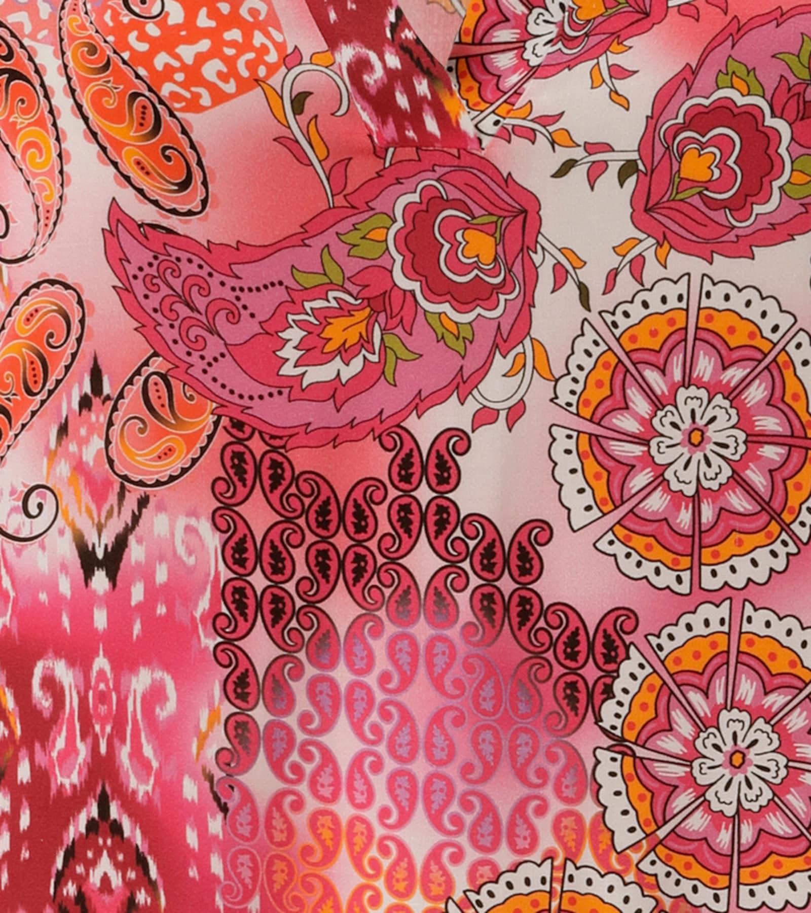 Aniston PLUS Schlupfbluse - rose-pink-orange-schwarz-lila