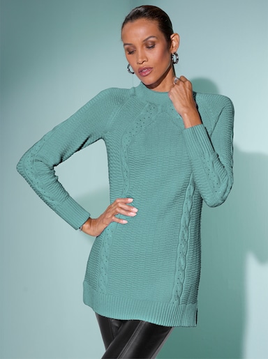 Longpullover - salbei