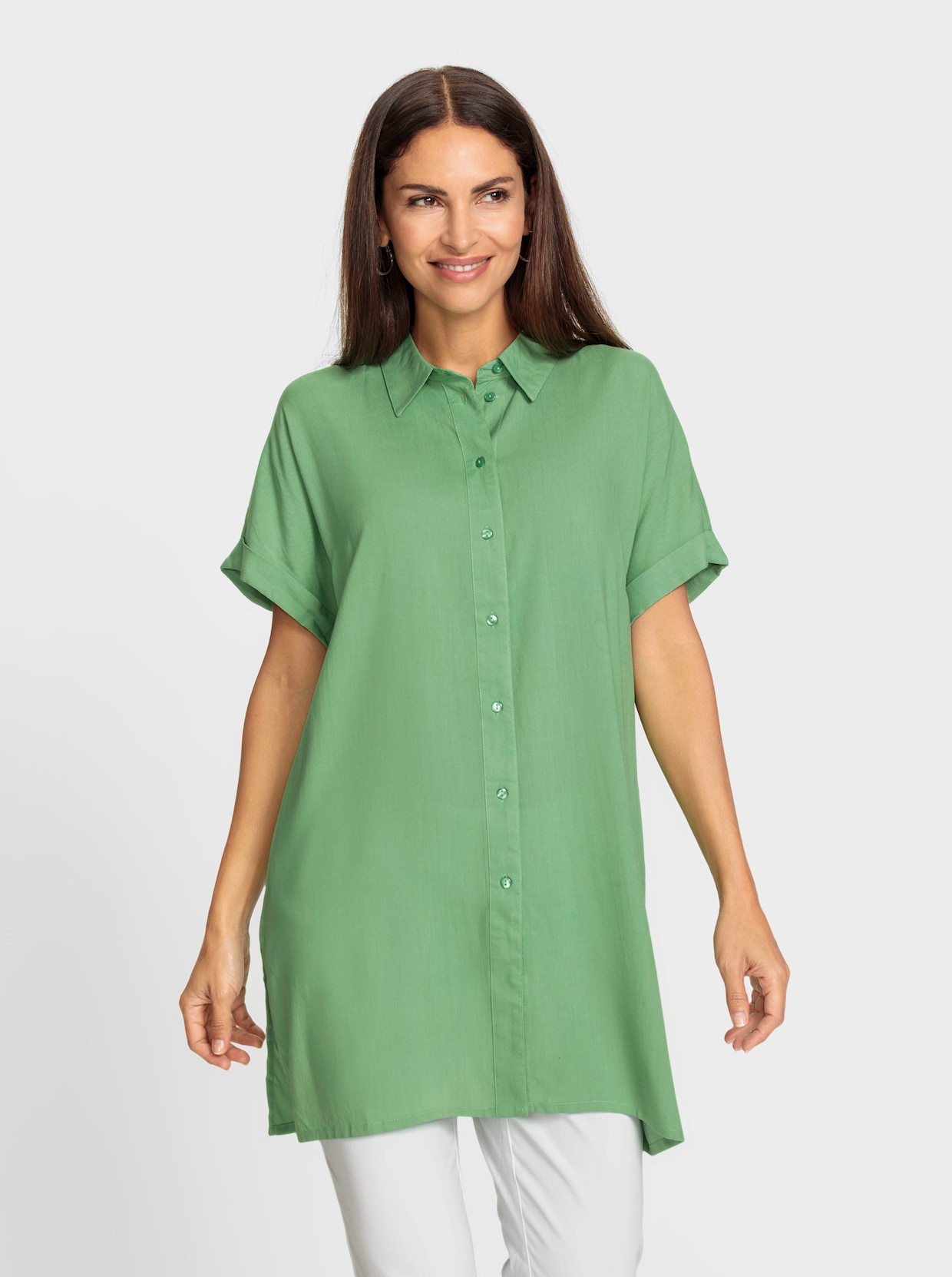 Longline blouse - appel