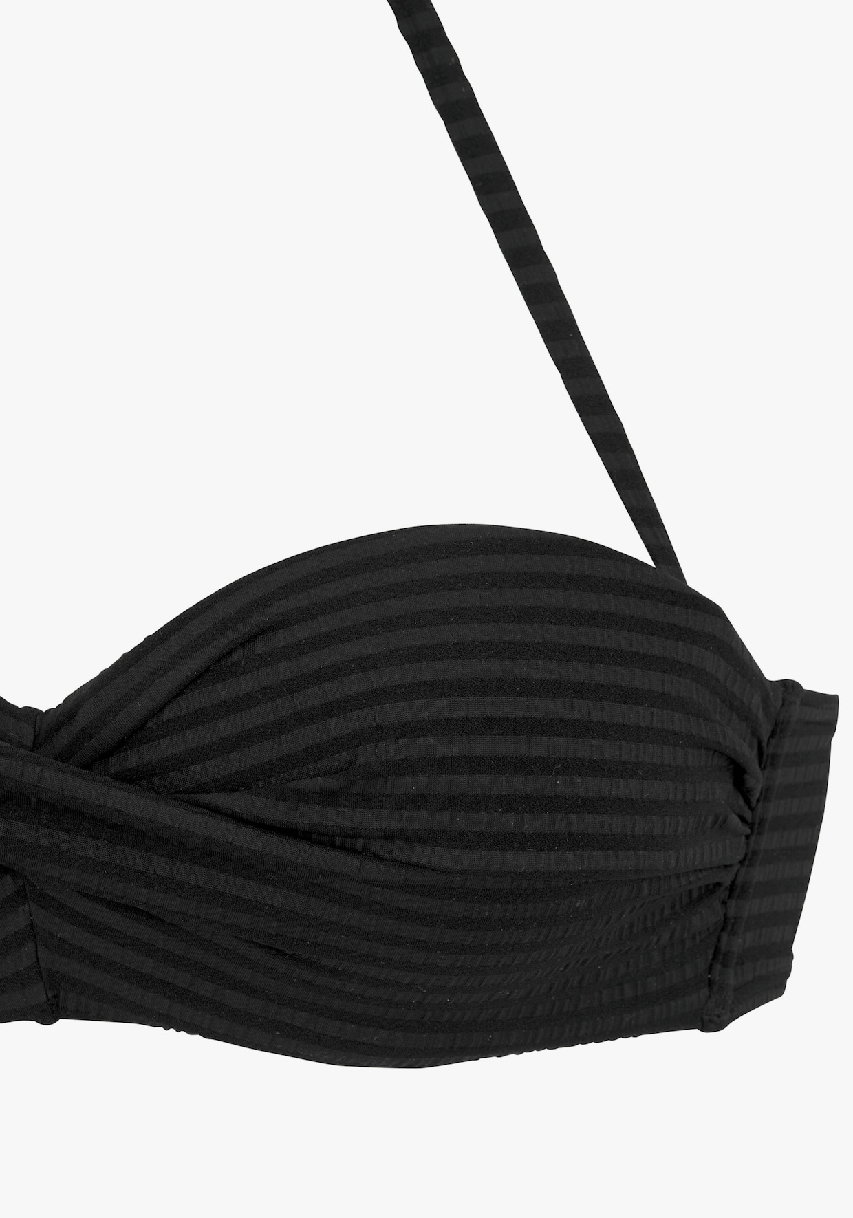 Venice Beach Bügel-Bandeau-Bikini - schwarz