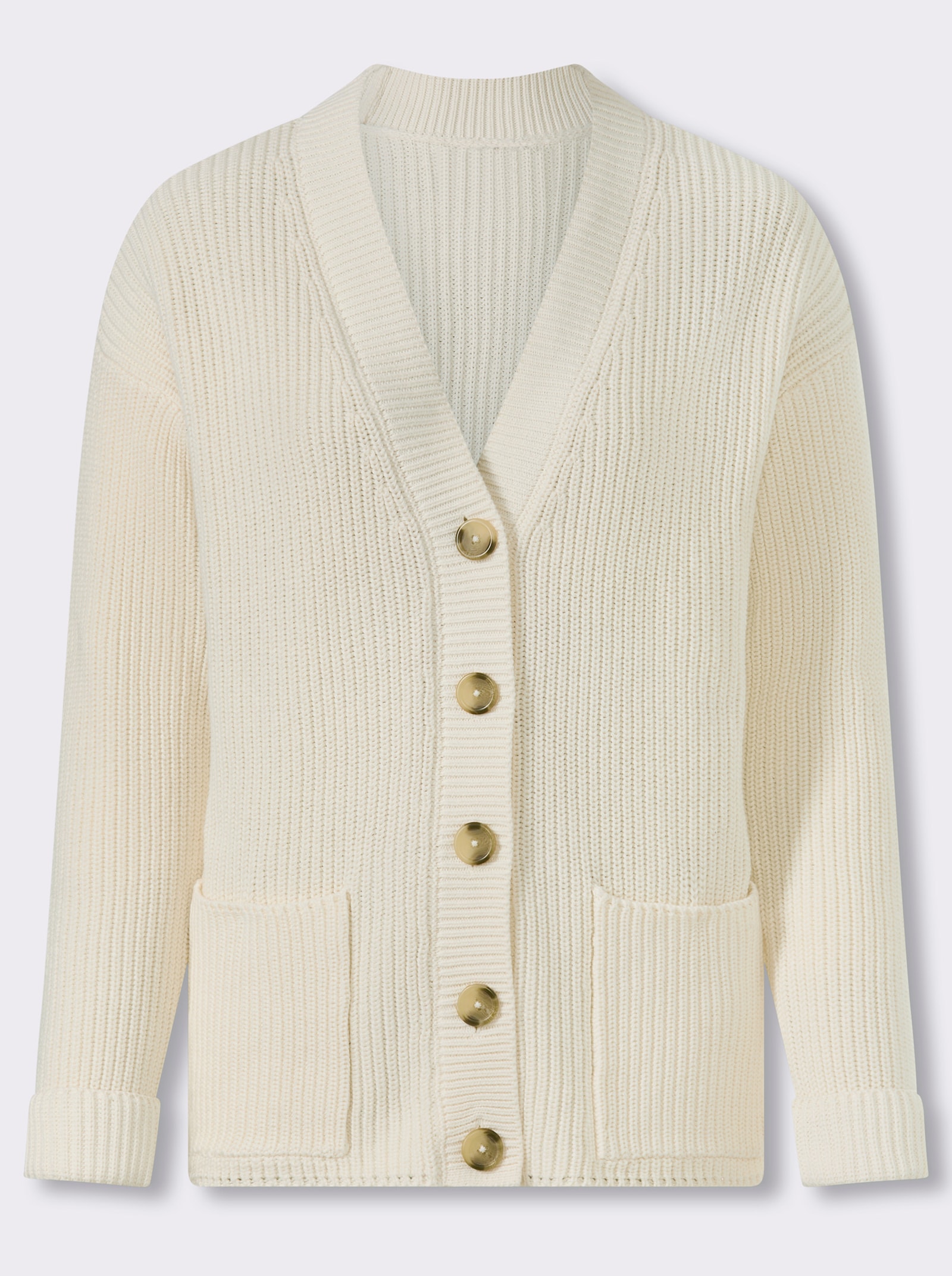 heine Strickjacke mit Taschen - ecru