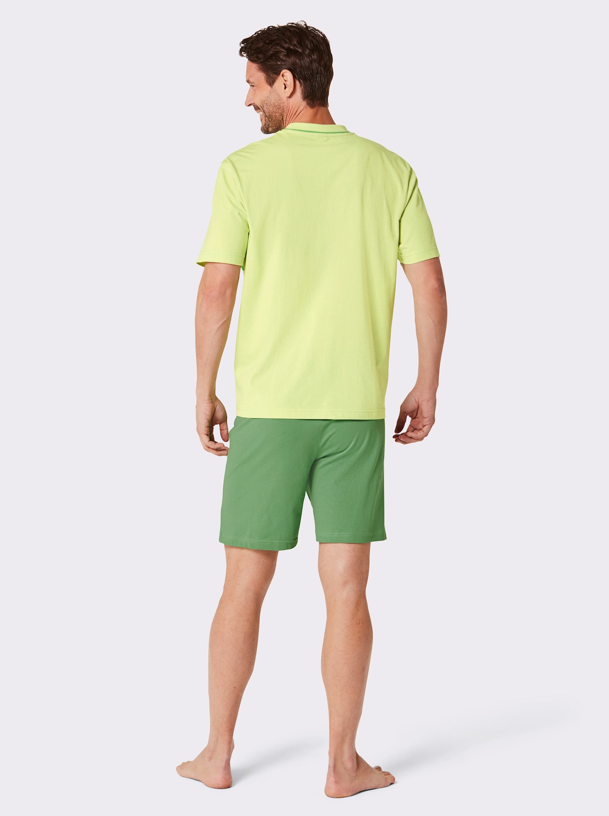 wäschepur men Shortys - apfel-pistazie + graphit-grau