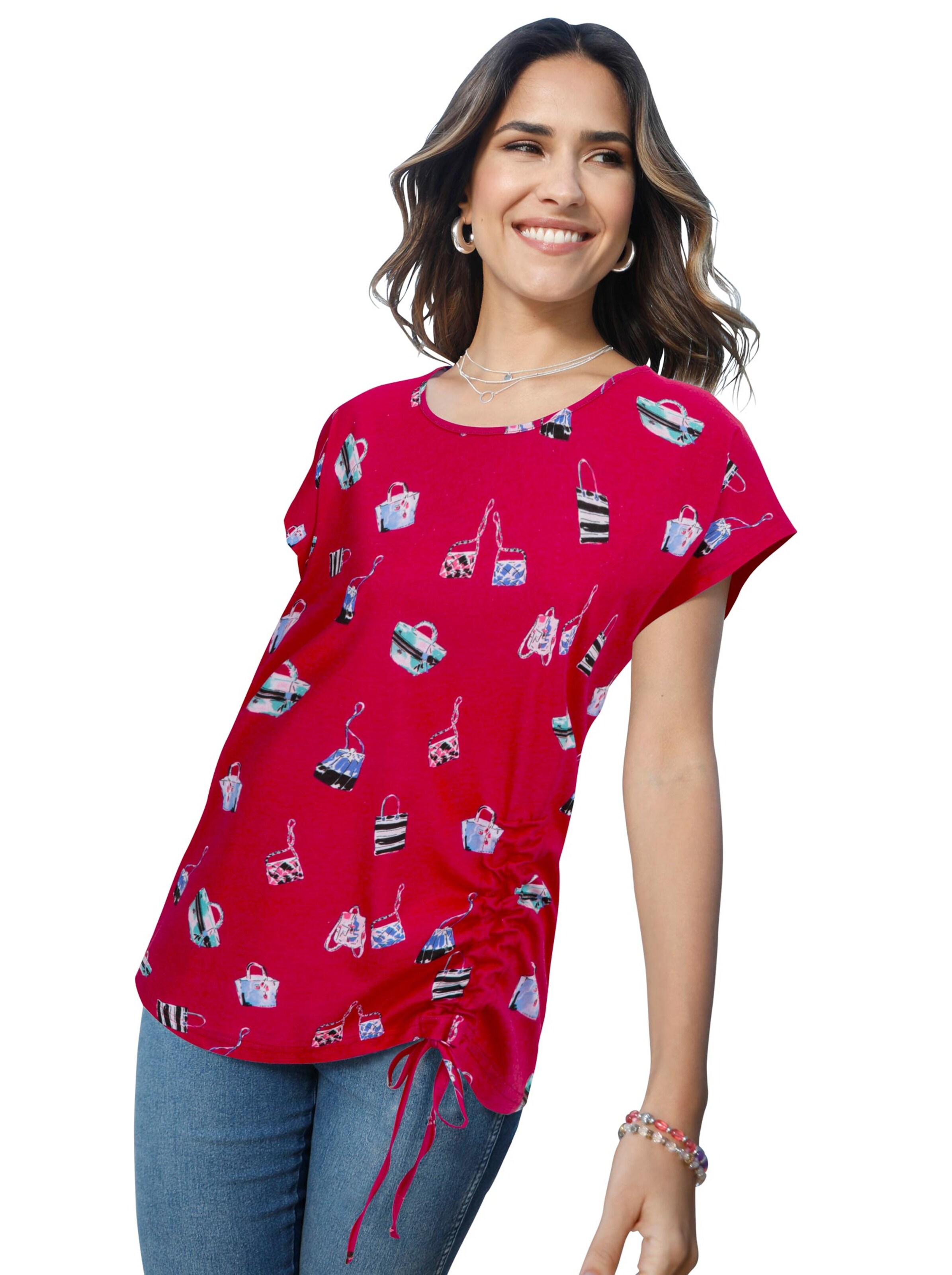 Shirt - rot-bedruckt