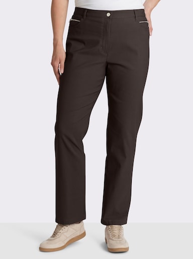 Stehmann Comfort line Thermohose in elastischer Bengalin-Qualität - mokka