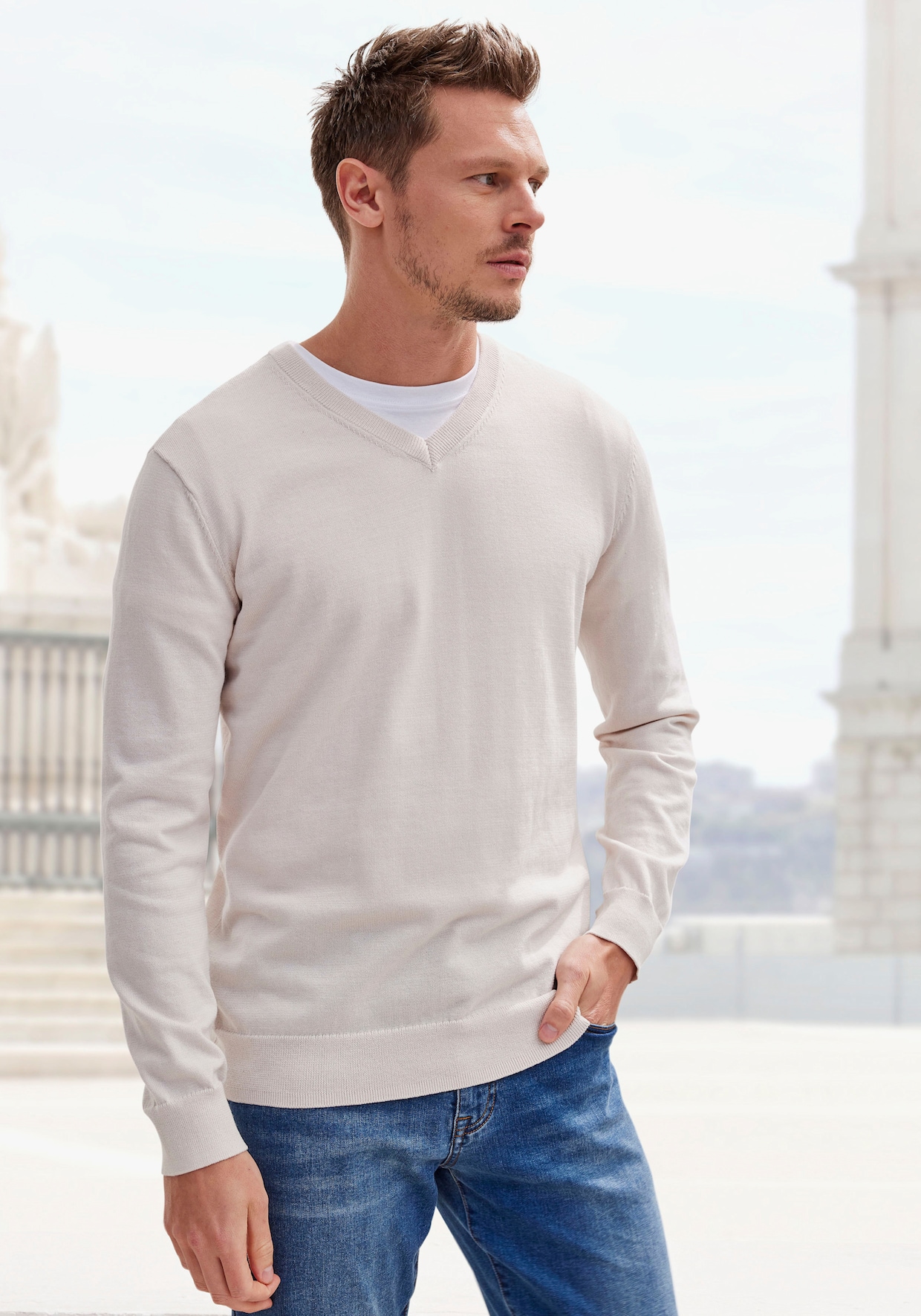 H.I.S Tricotvest - beige