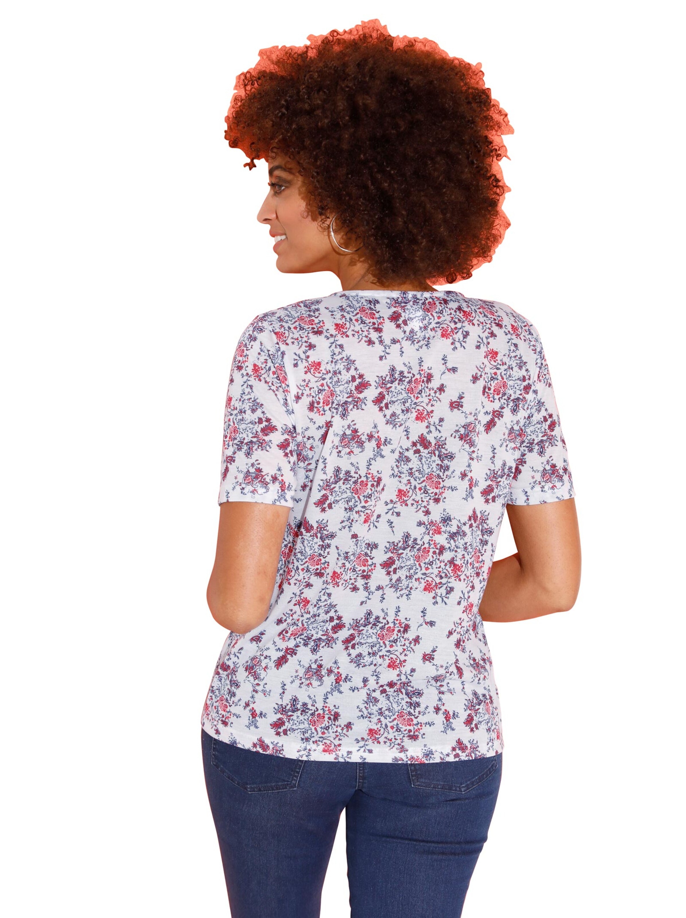 Shirt - weiß-gemustert