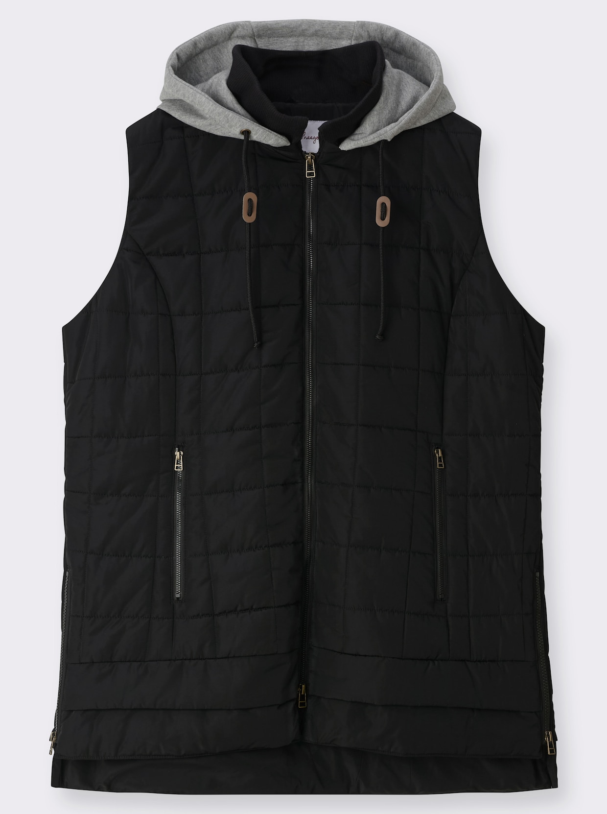 sheego Steppweste - schwarz