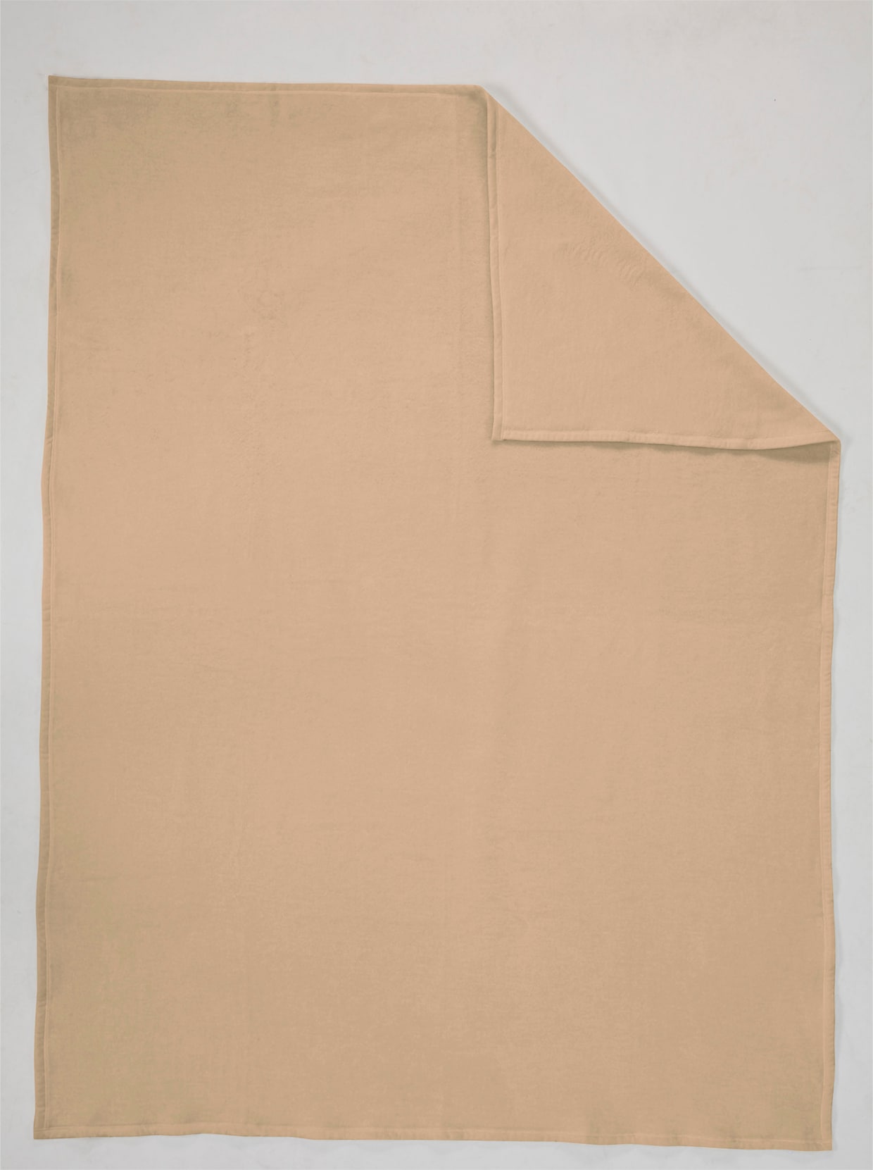 Biederlack Couverture - couleur chamois