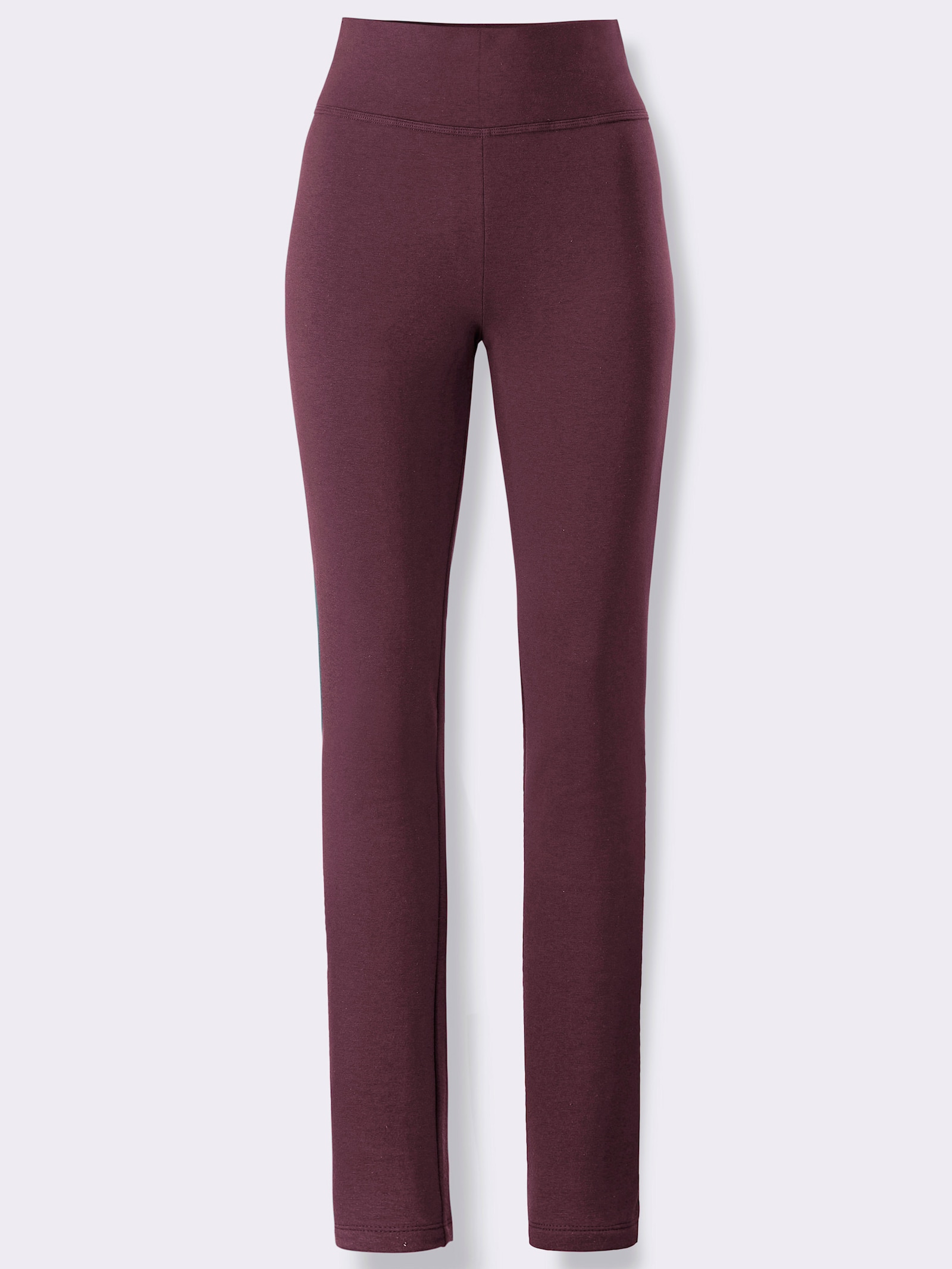 Sweatleggings mit weich angerauter Innenseite - burgund