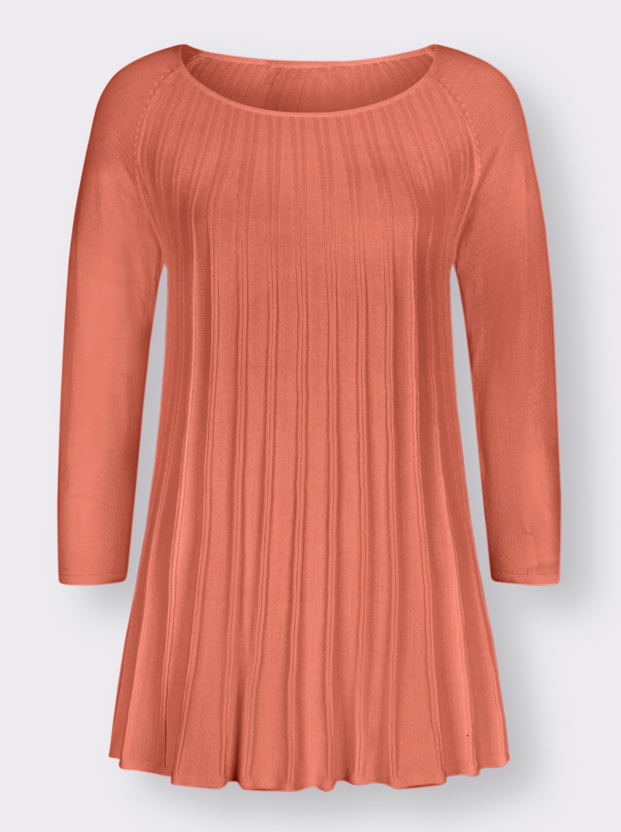 Pullover met ronde hals - papaya