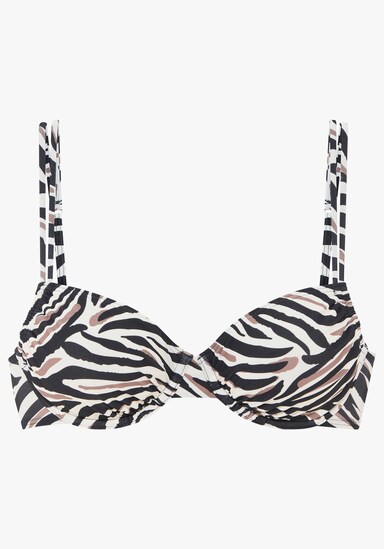 LASCANA Bügel-Bikini-Top - creme-schwarz