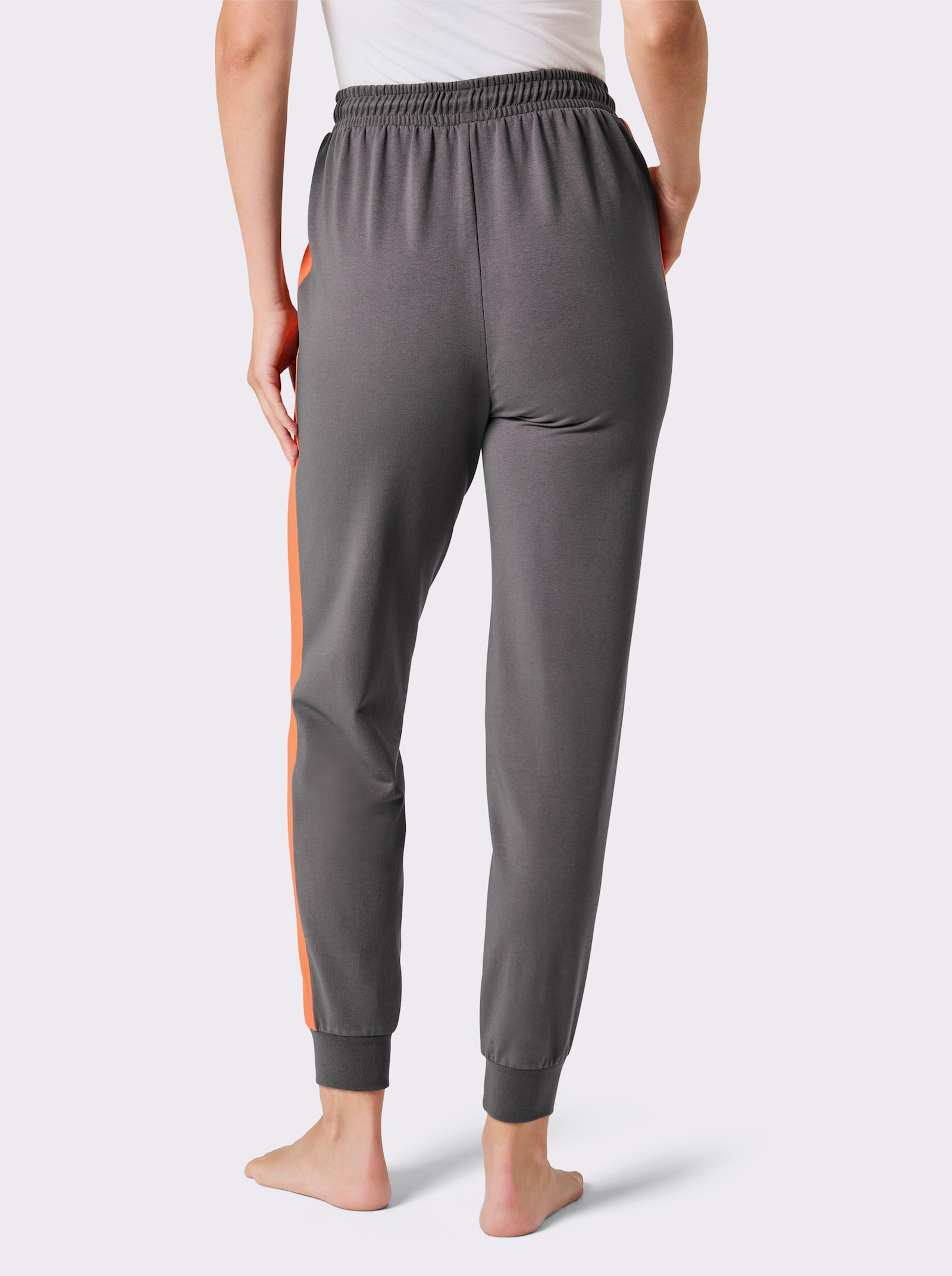 feel good Dehnbund-Hose - anthrazit-orange