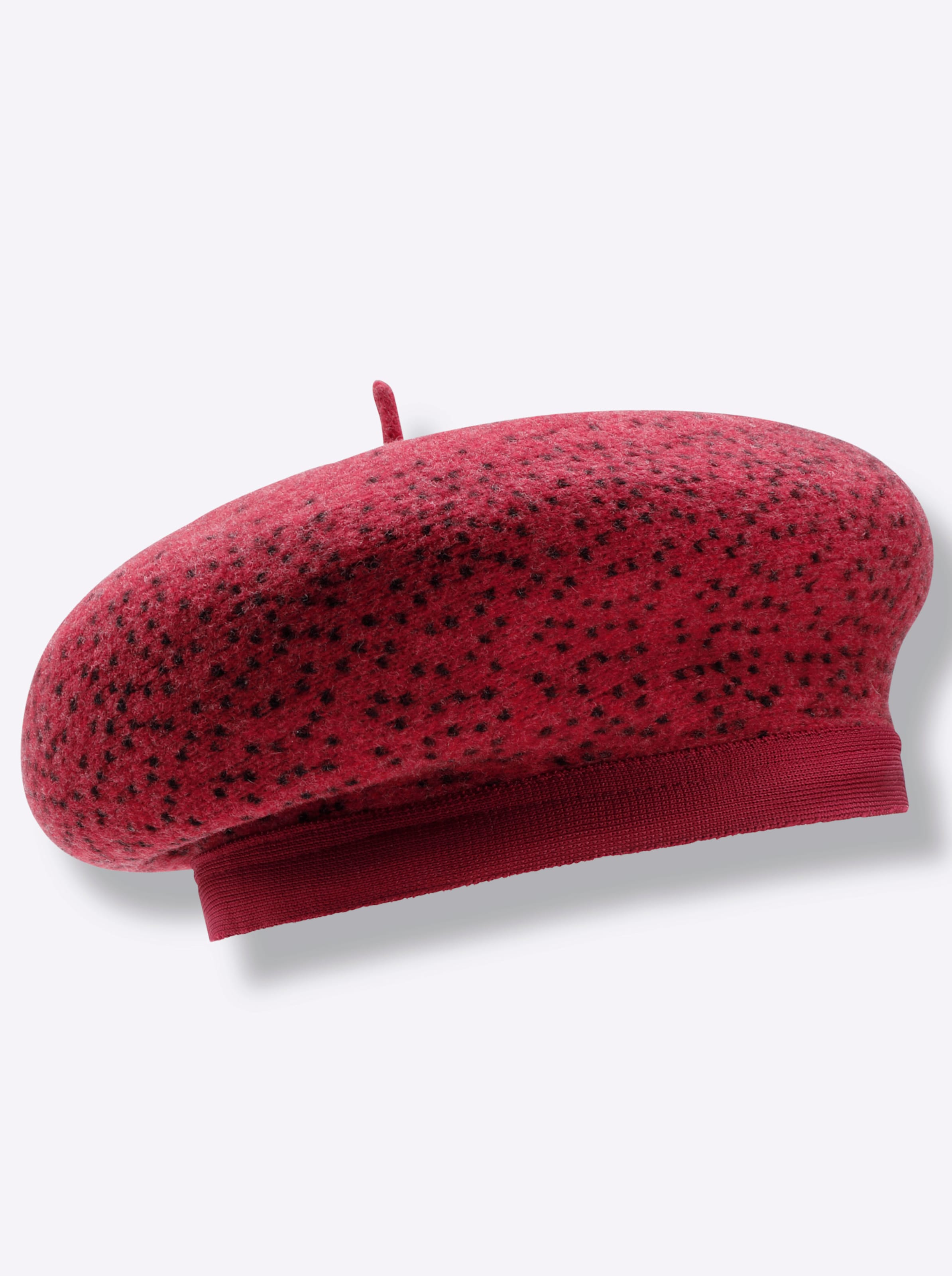 CD BIG  günstig Kaufen-Mütze in rot von heine. Mütze in rot von heine <![CDATA[Blickfangstark! Mütze mit kontrastfarbigen Sprenkeln aus hochwertiger, reiner Wolle.]]>. 