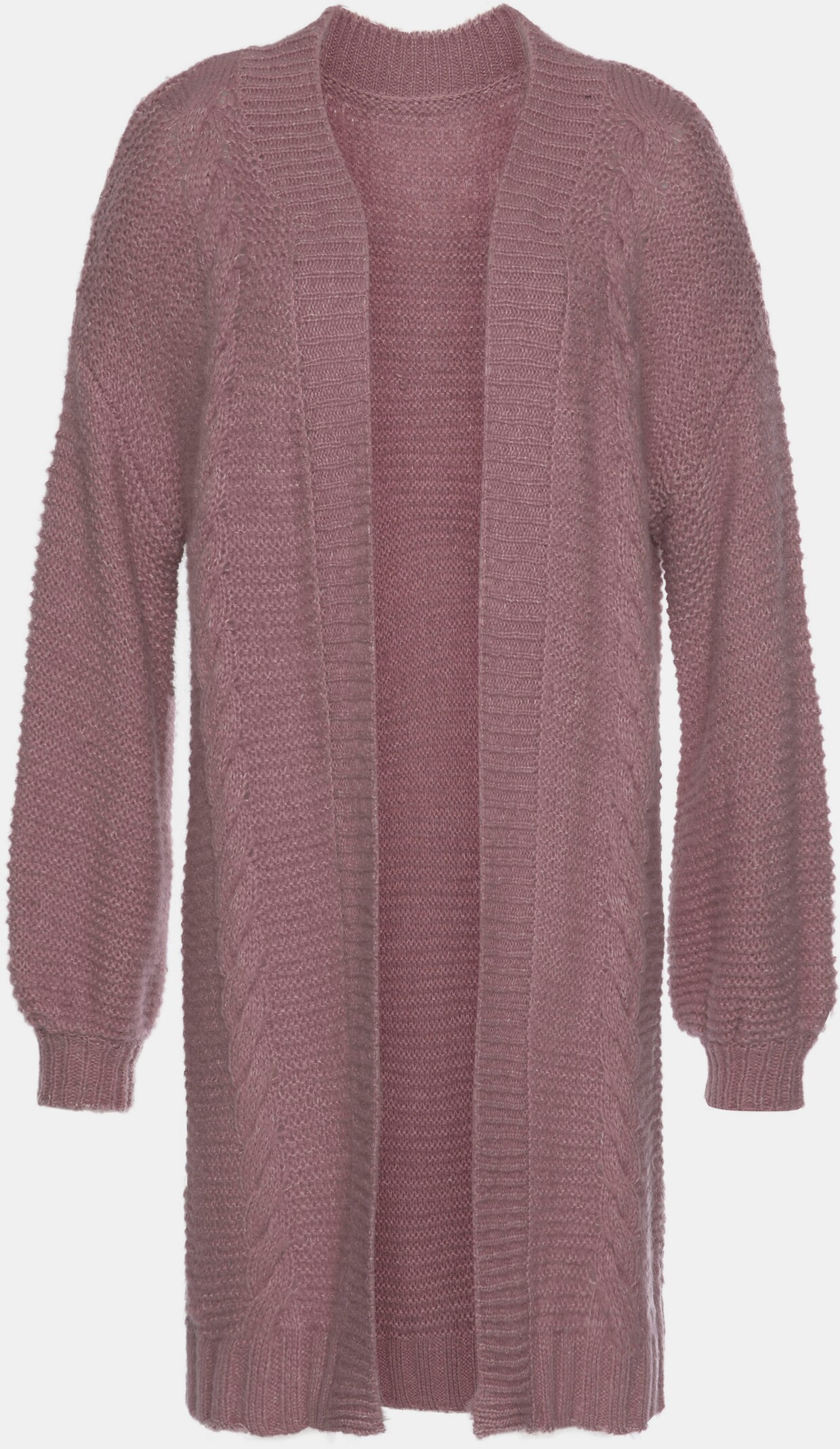 LASCANA Longstrickjacke - dunkelrosé