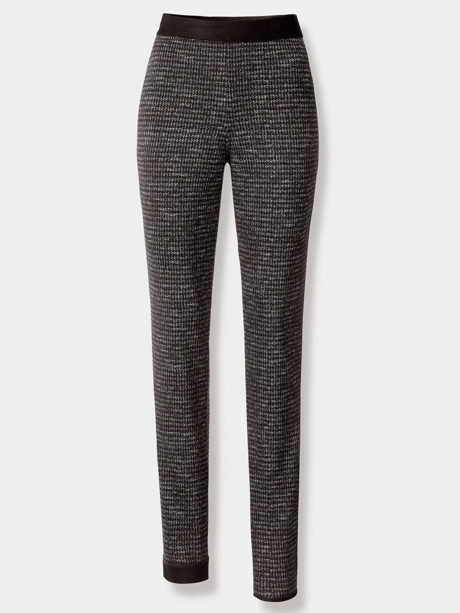 Stehmann Comfort line Hose mit Wende-Funktion - schwarz-grau-bedruckt