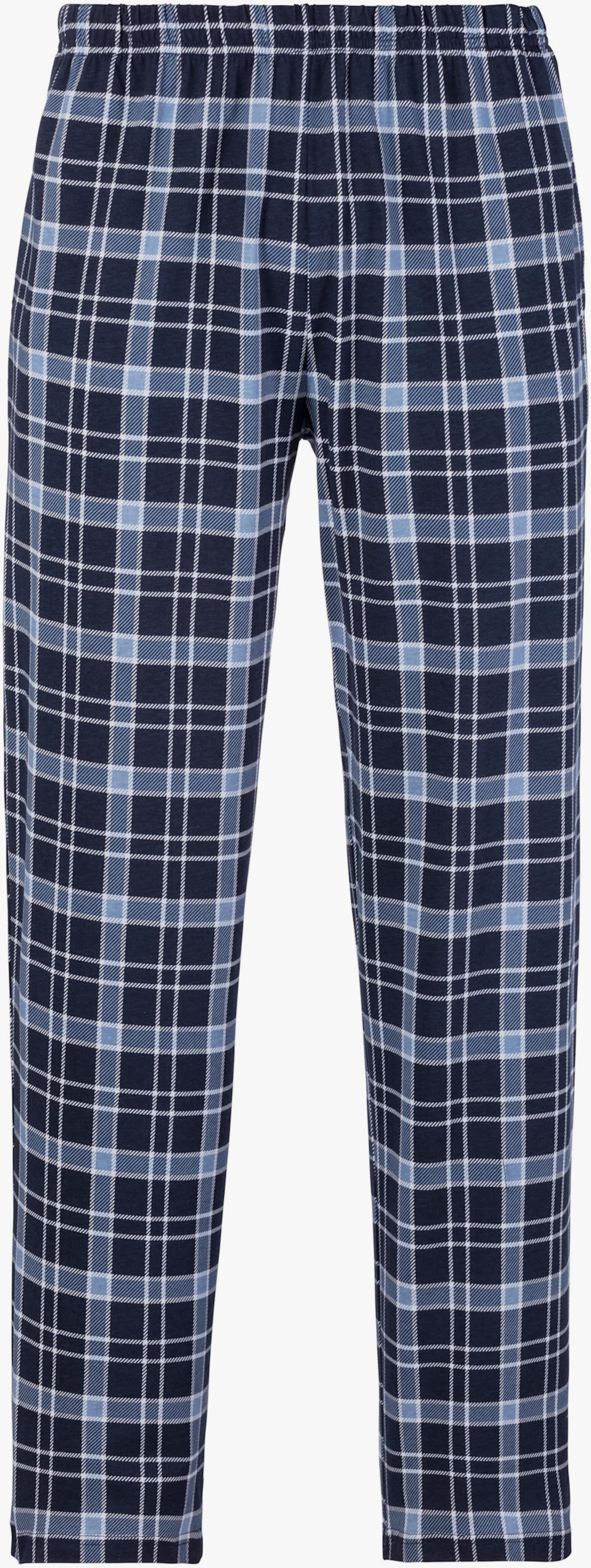 s.Oliver Pyjama - marine-kariert