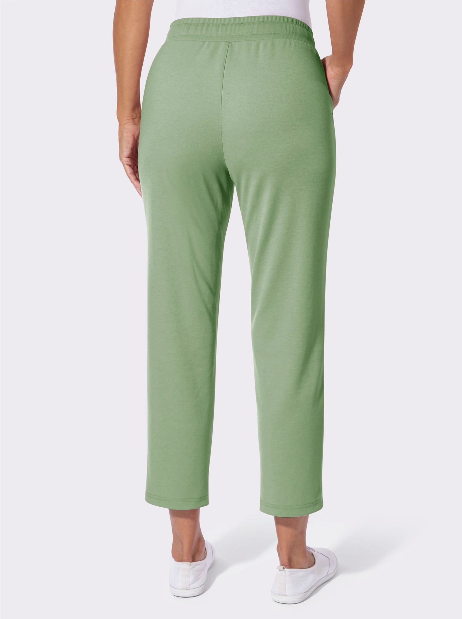 Jerseyhose in formstabiler Qualität - eucalyptus