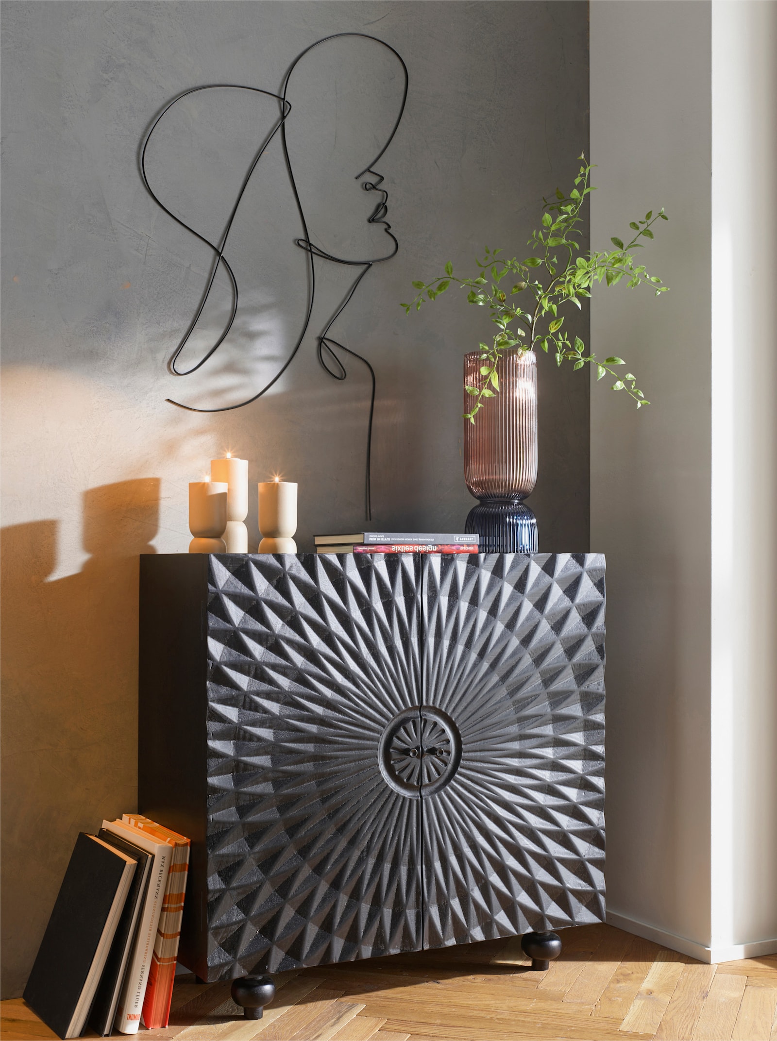 heine home Kommode - schwarz