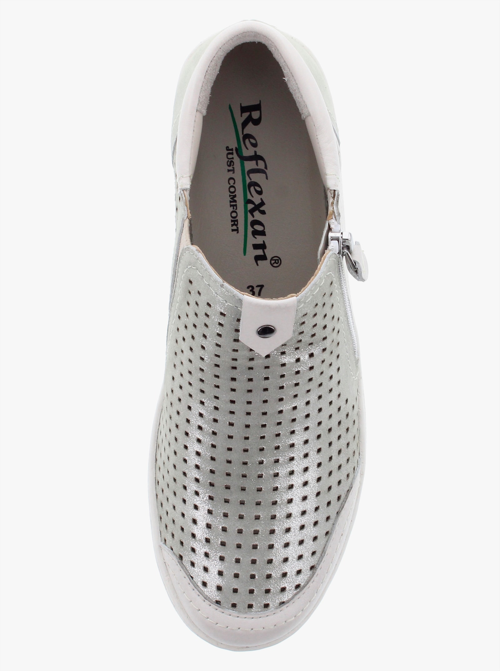 Reflexan Stiefelette mit Glanz-Effekt - sand-meliert