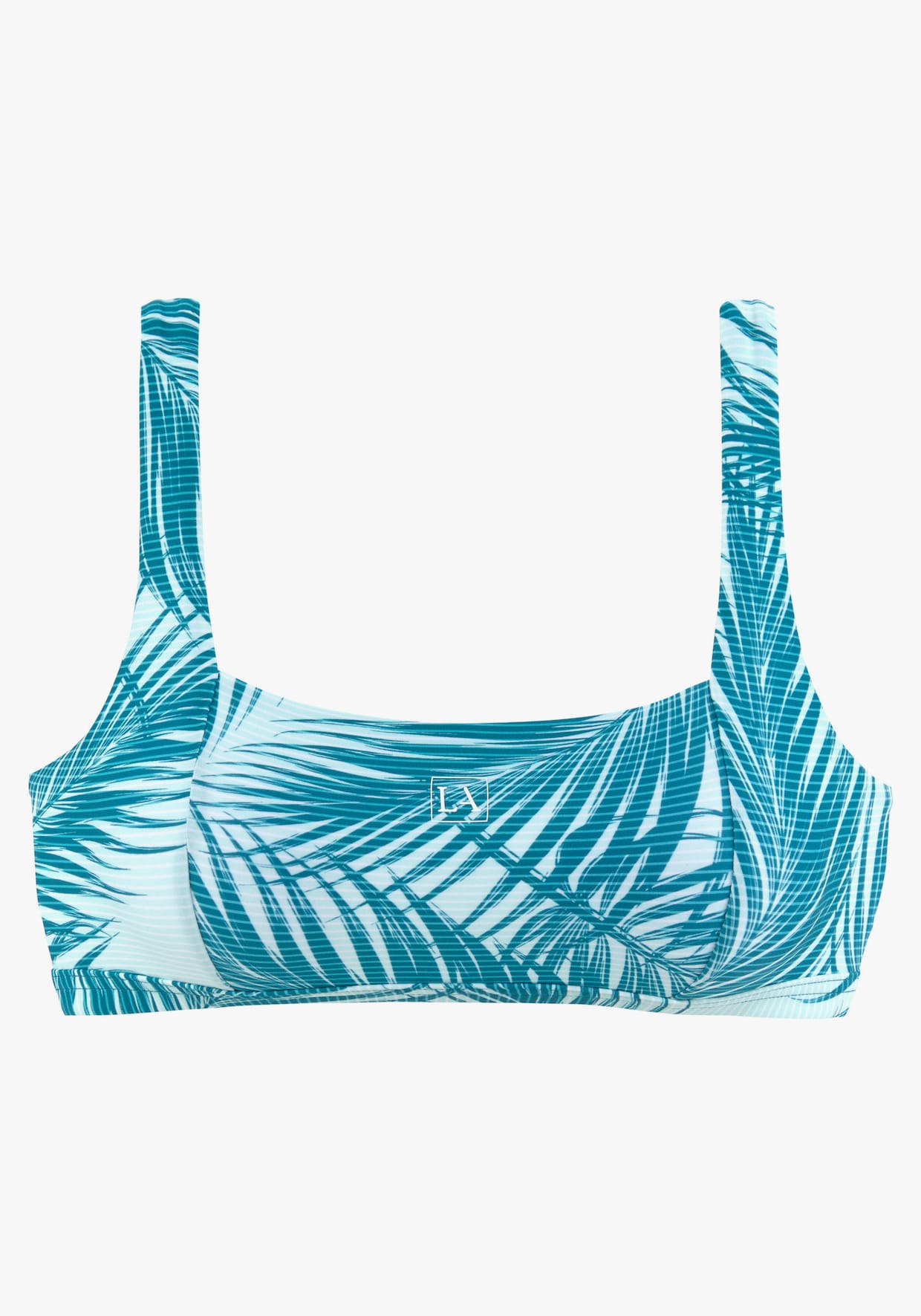 LASCANA ACTIVE haut de bikini bustier - bleu pétrole imprimé