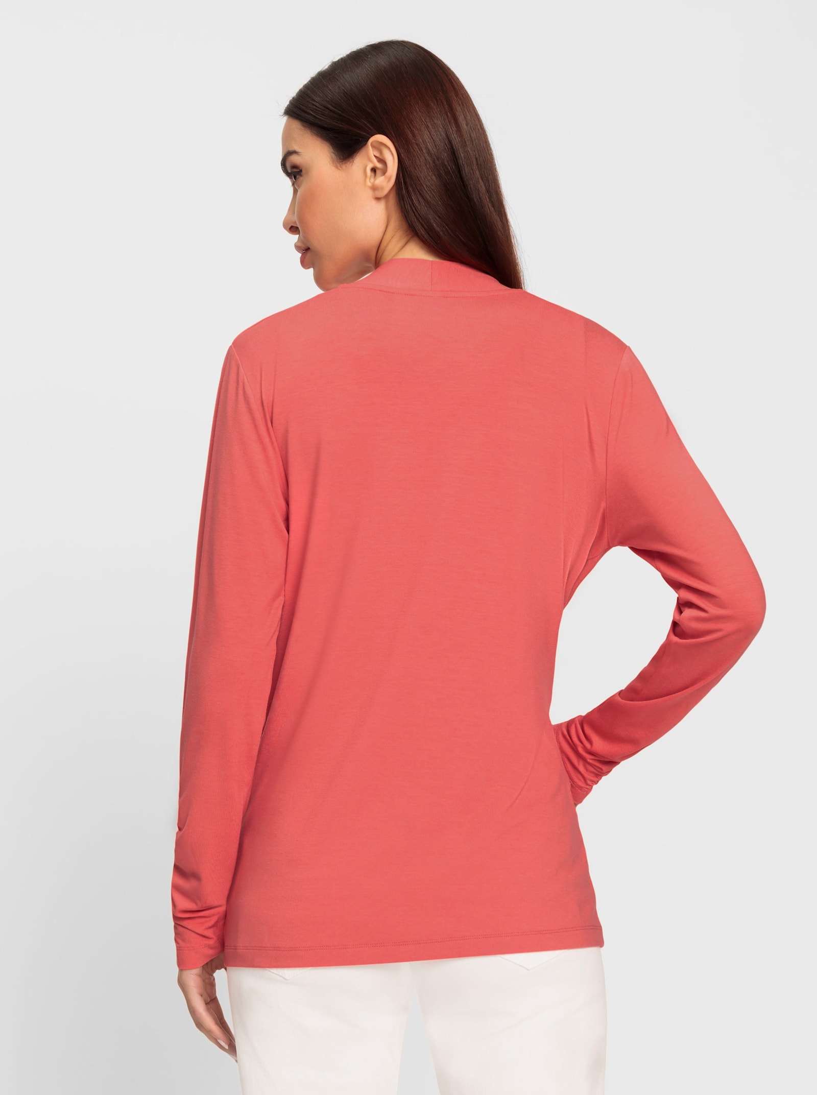 heine Twinset van viscose - koraal