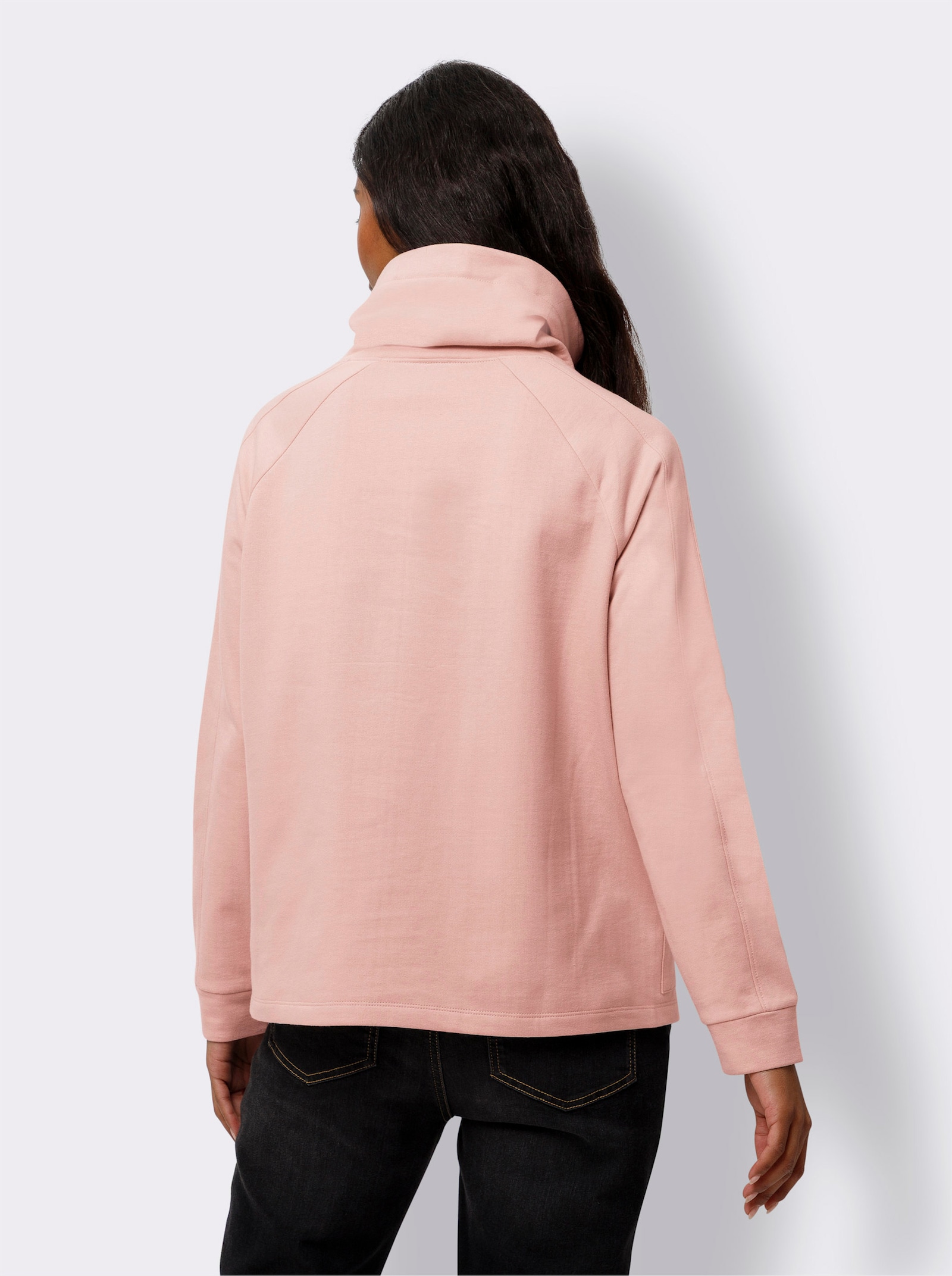 heine Sweatshirt met opstaande kraag - poudre