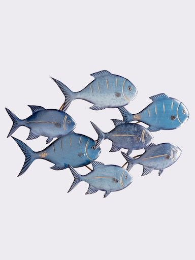 heine home Wanddeko - blau-goldfarben