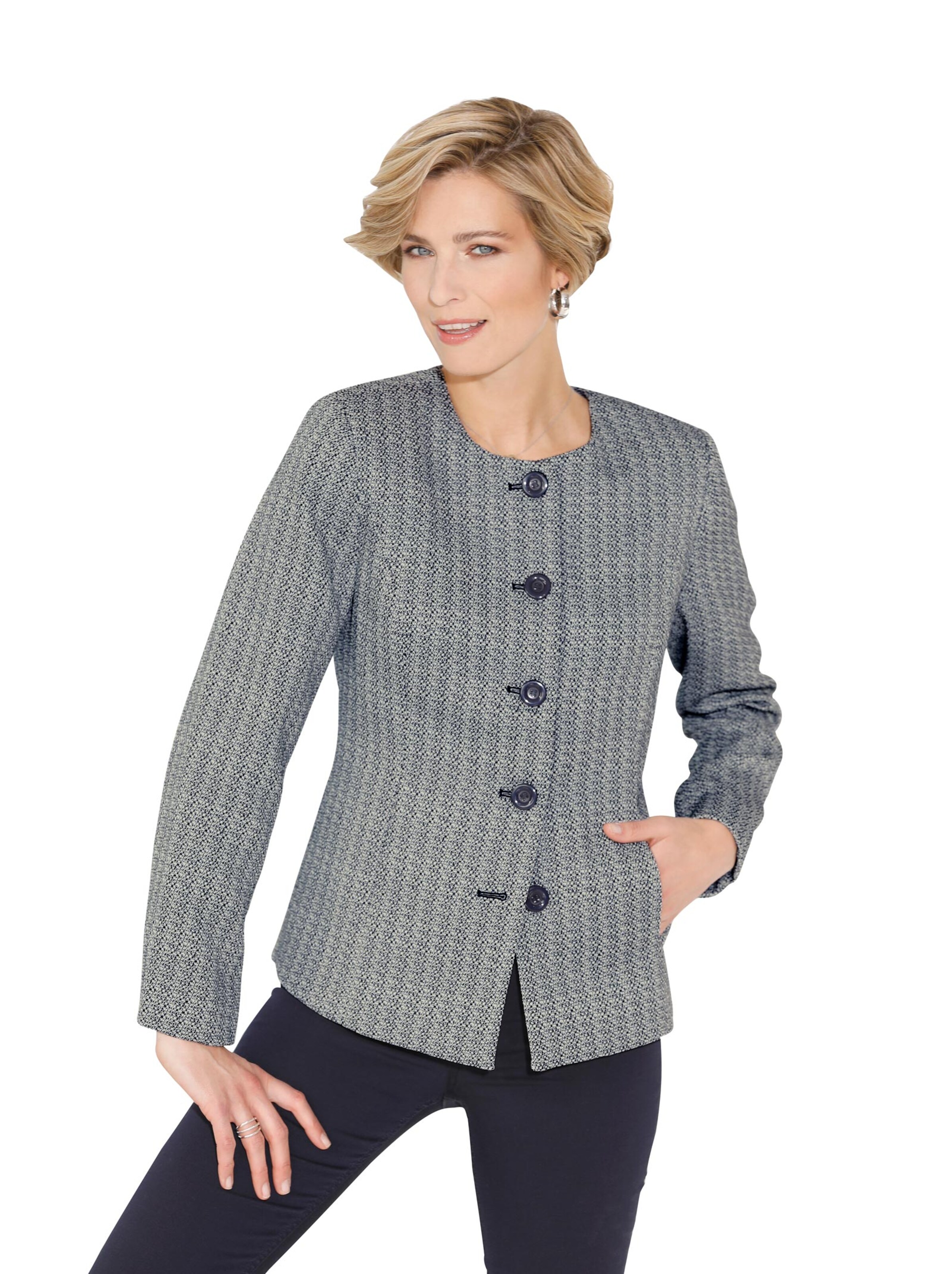 Blazer - blau-gemustert