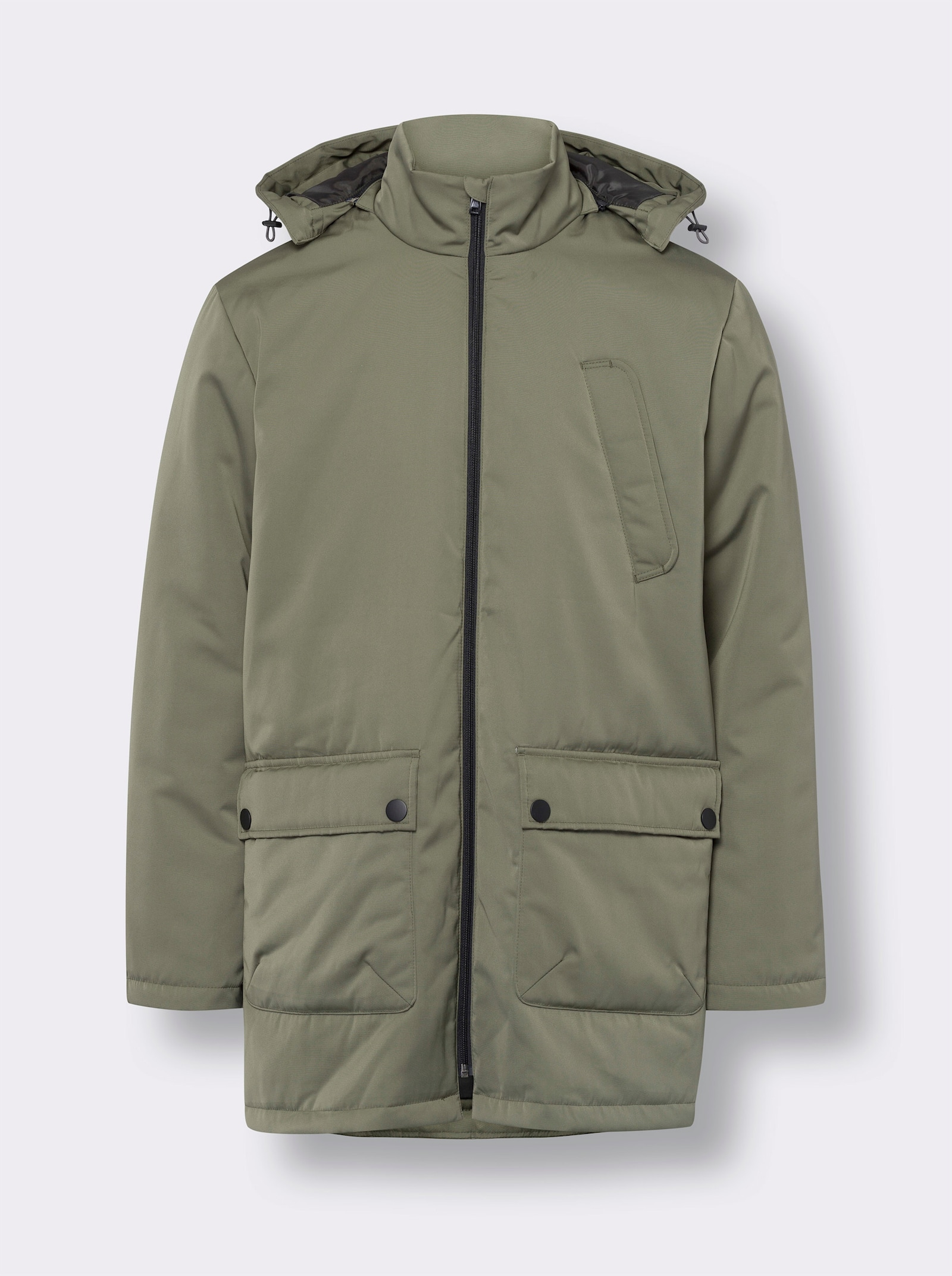 Bunda s kapucí - khaki