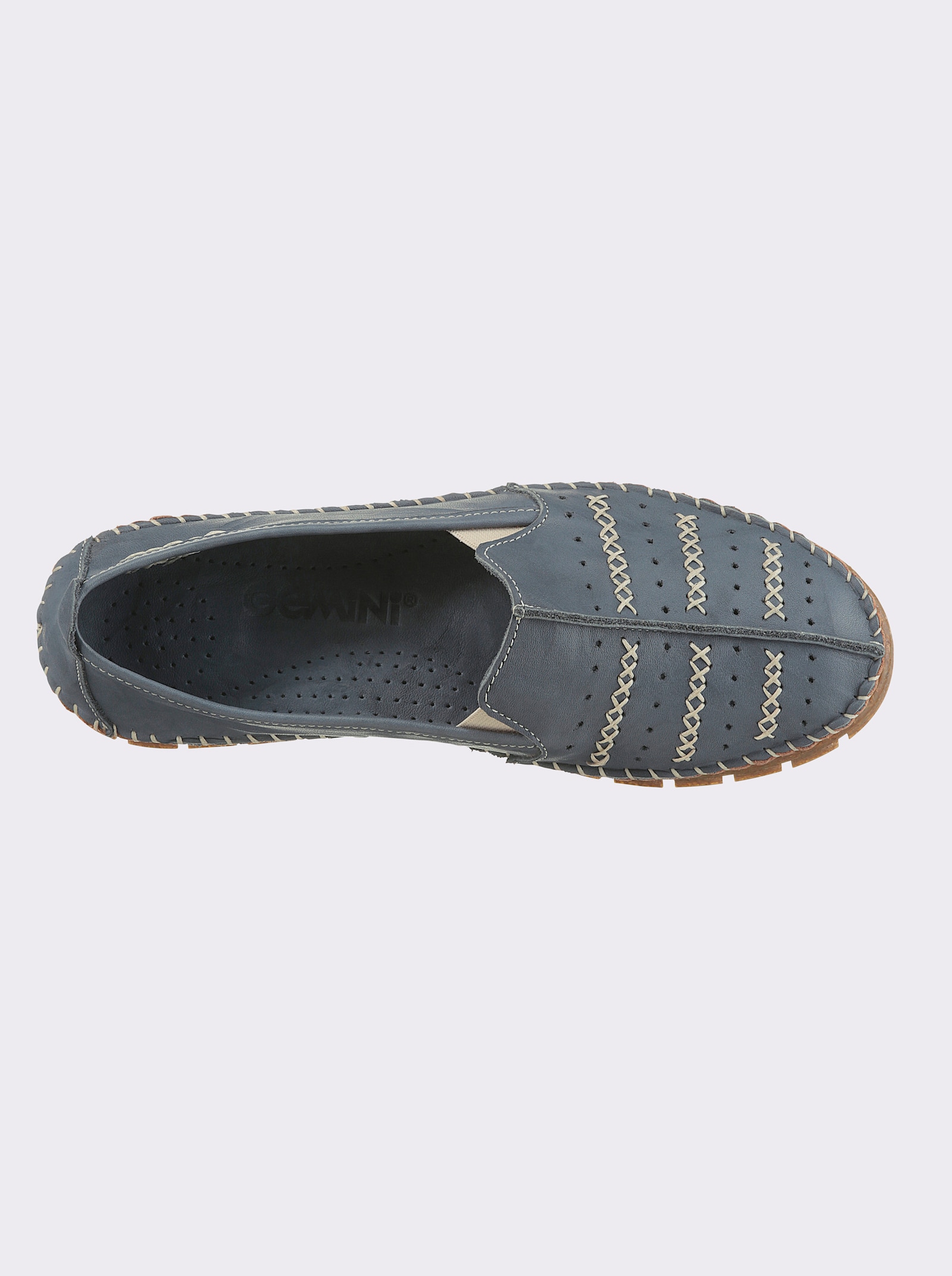 Gemini Slipper mit Wechselfußbett - jeansblau