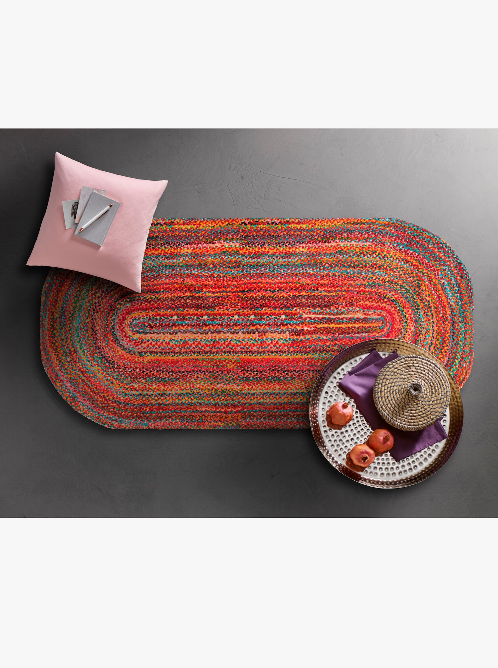 wash+dry by Kleen-Tex Fußmatte - rot-bunt