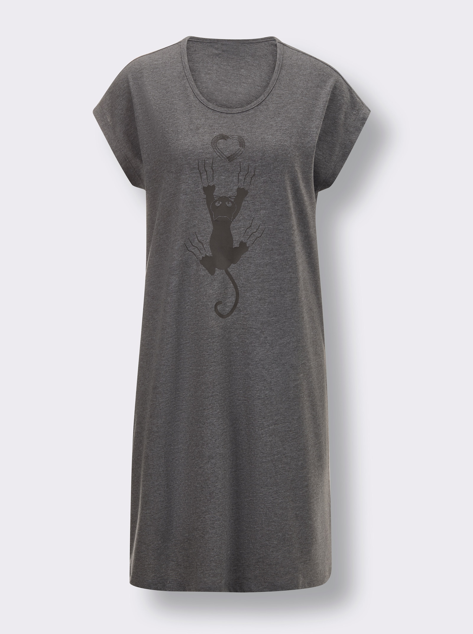 wäschepur Sleepshirts in Oversize-Form - gelb-graphit + anthrazit-graphit