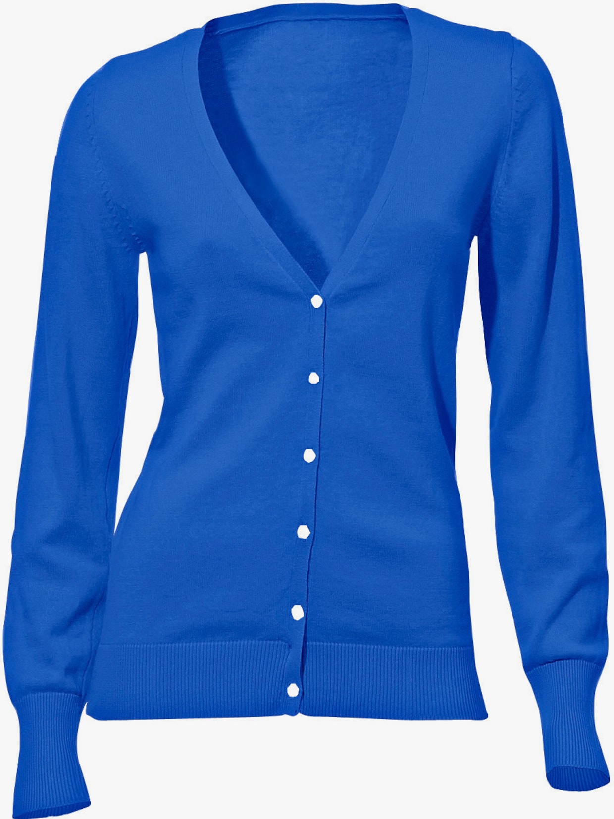 heine Feinstrickjacke - royalblau