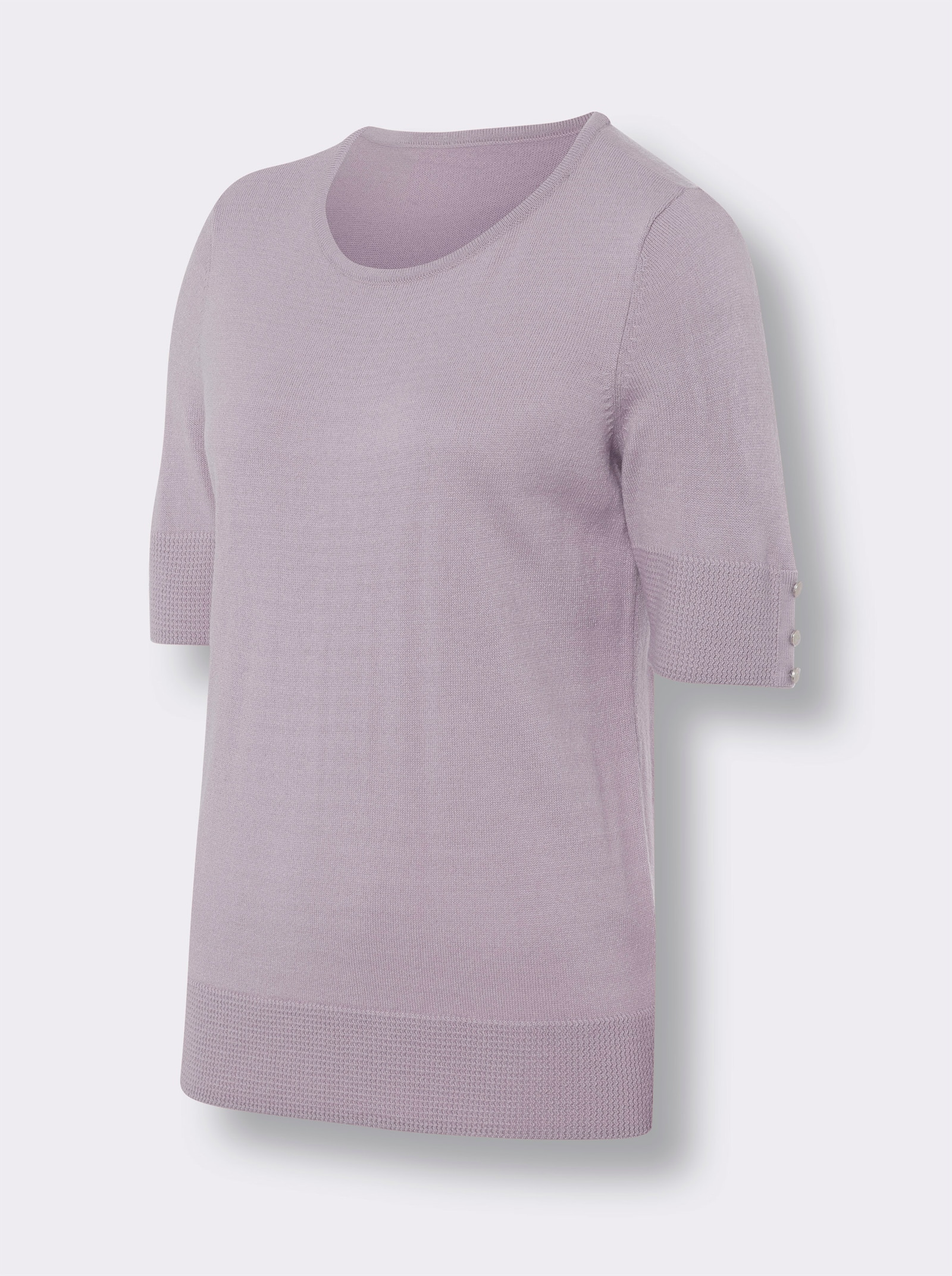 Pulóver, kr. rukávy, ozd. gombíky na rukávoch - orgovánová