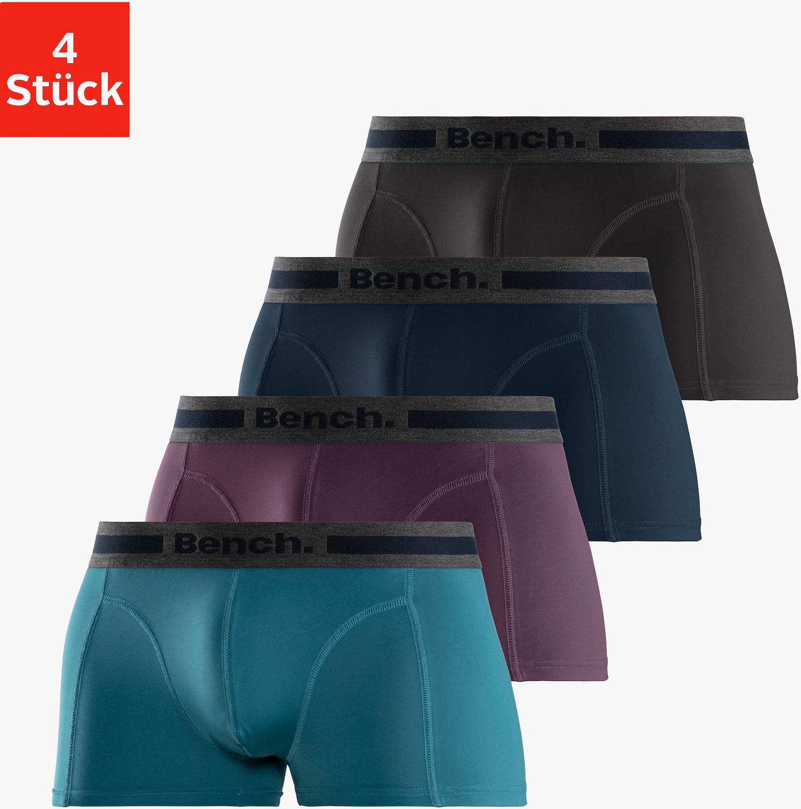 Bench. Functionele boxer - blauw, bordeaux, antraciet, petrol