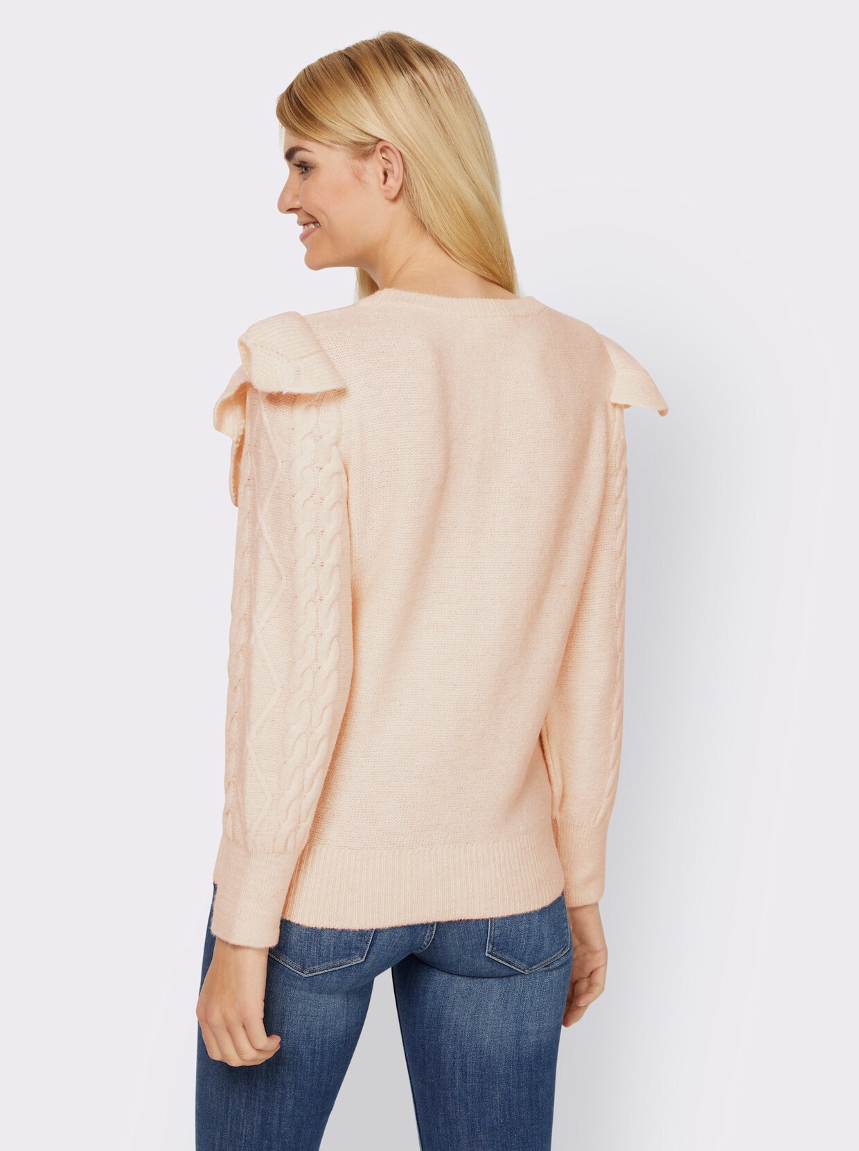 heine Pullover met ronde hals - champagne