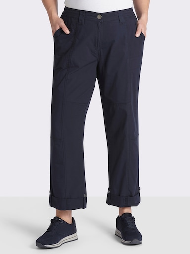 sheego Hose mit Krempelfunktion - tiefblau