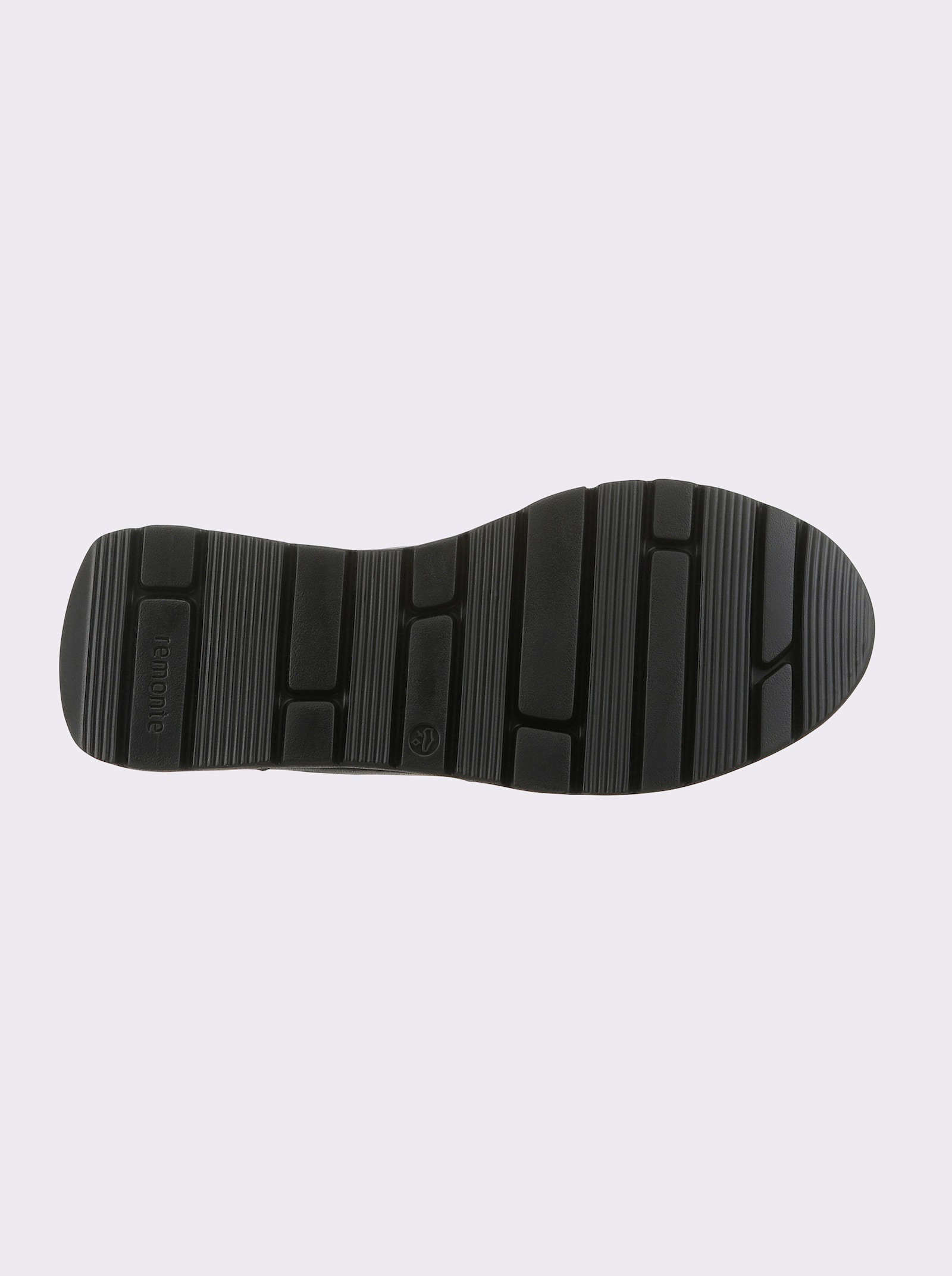 Remonte Slipper mit Reissverschluss - schwarz-gemustert