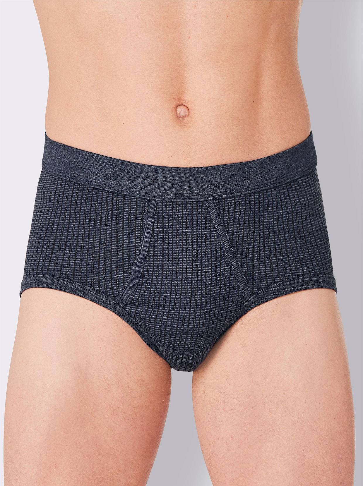 wäschepur men Slip - marine geprint