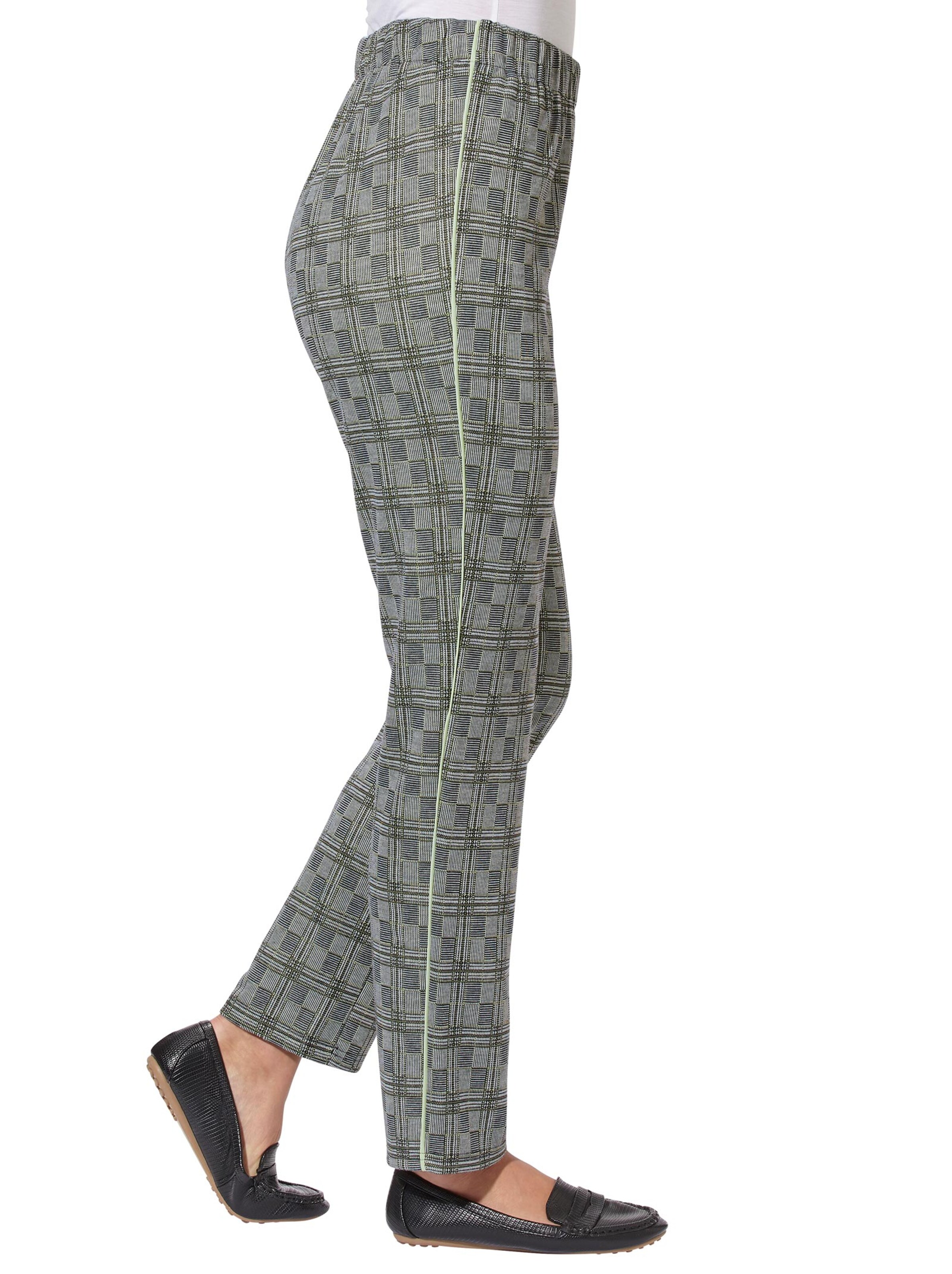 Hose - schwarz-weiß-kariert