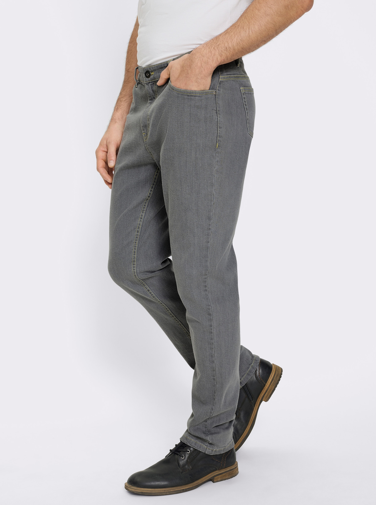 Marco Donati Jeans mit Kontrastnähten - grey denim