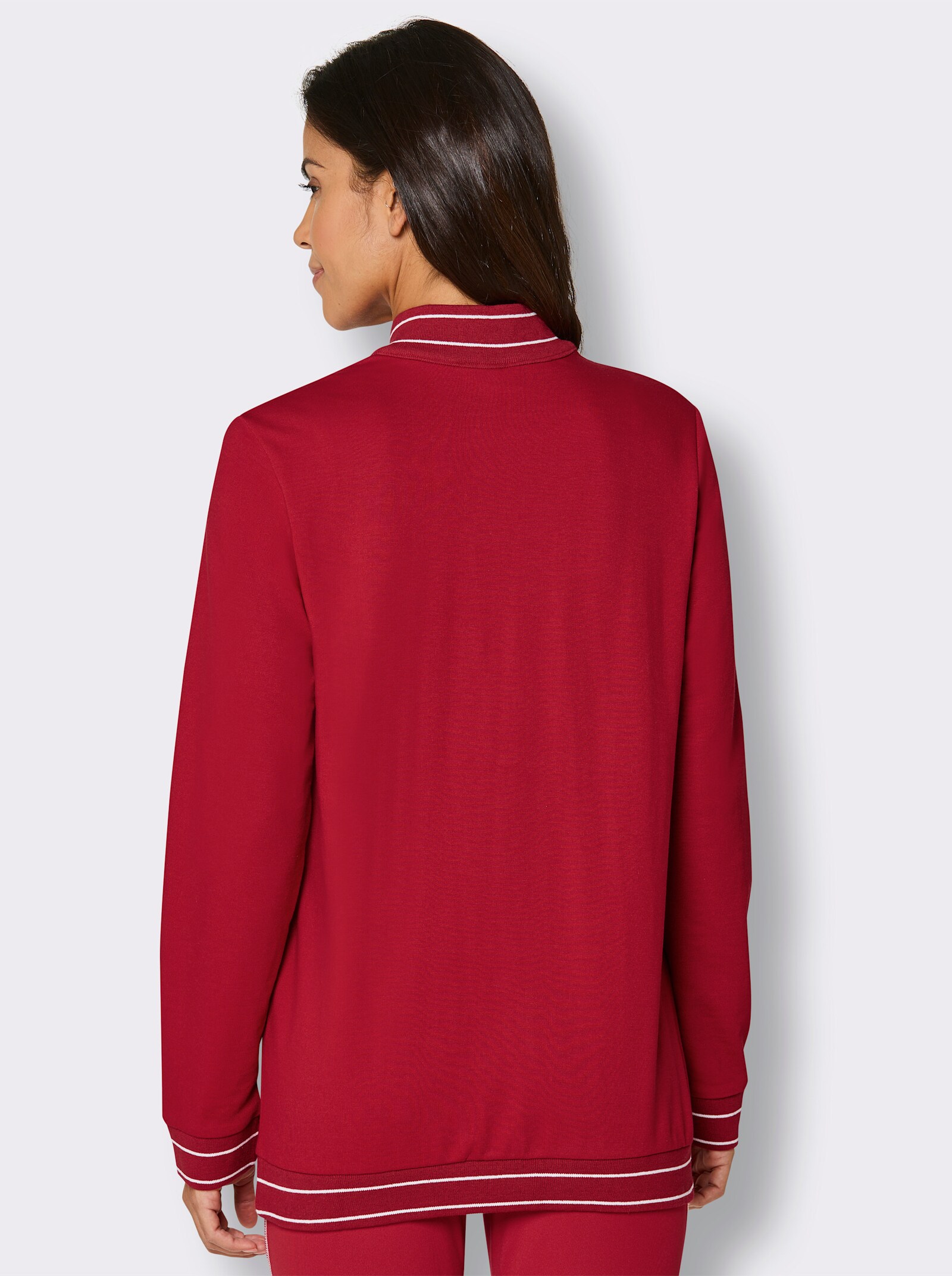 Catamaran Sports Sweatshirt mit Reißverschluss - rot
