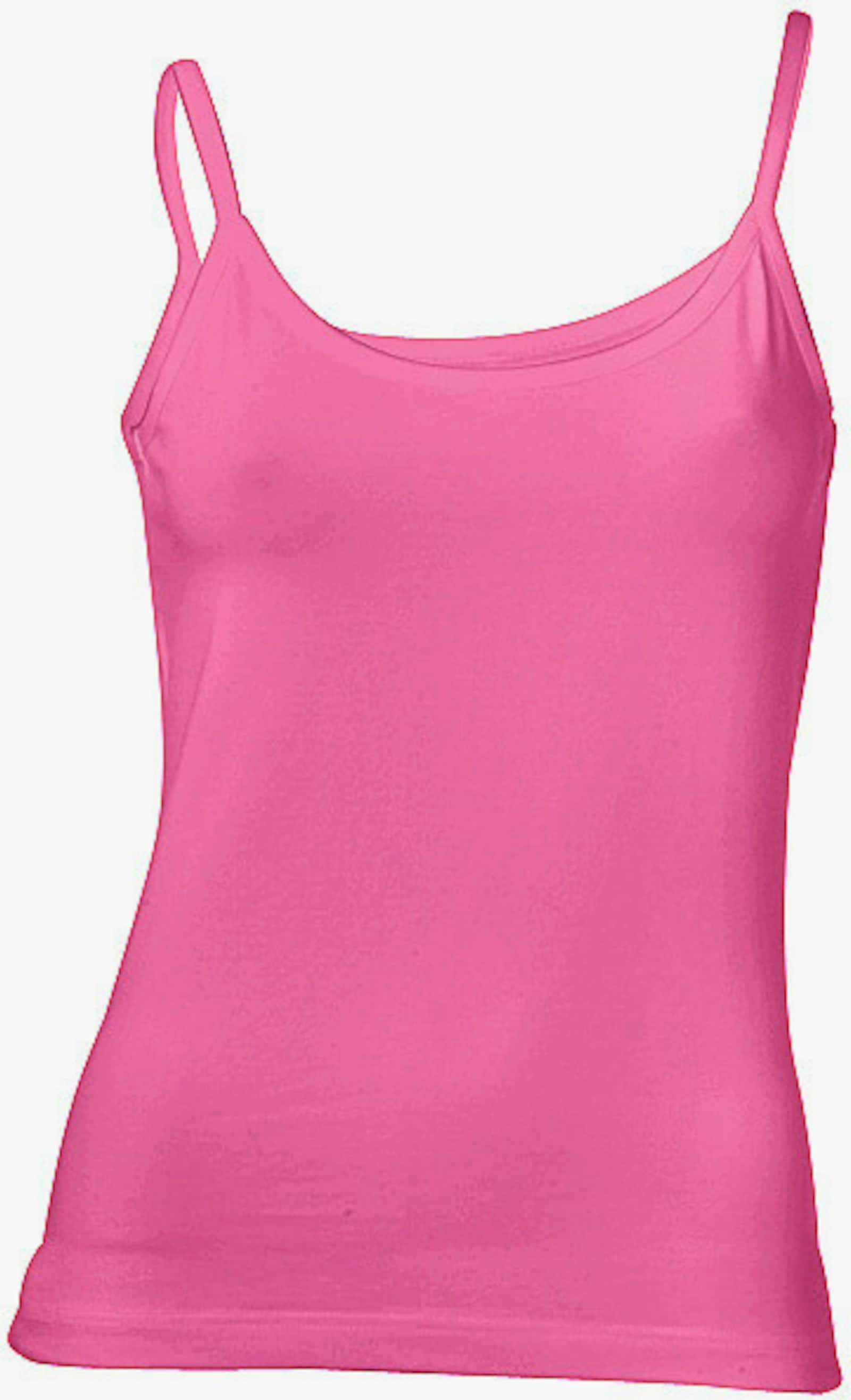 heine Spaghettitop met nauwsluitende snit - pink