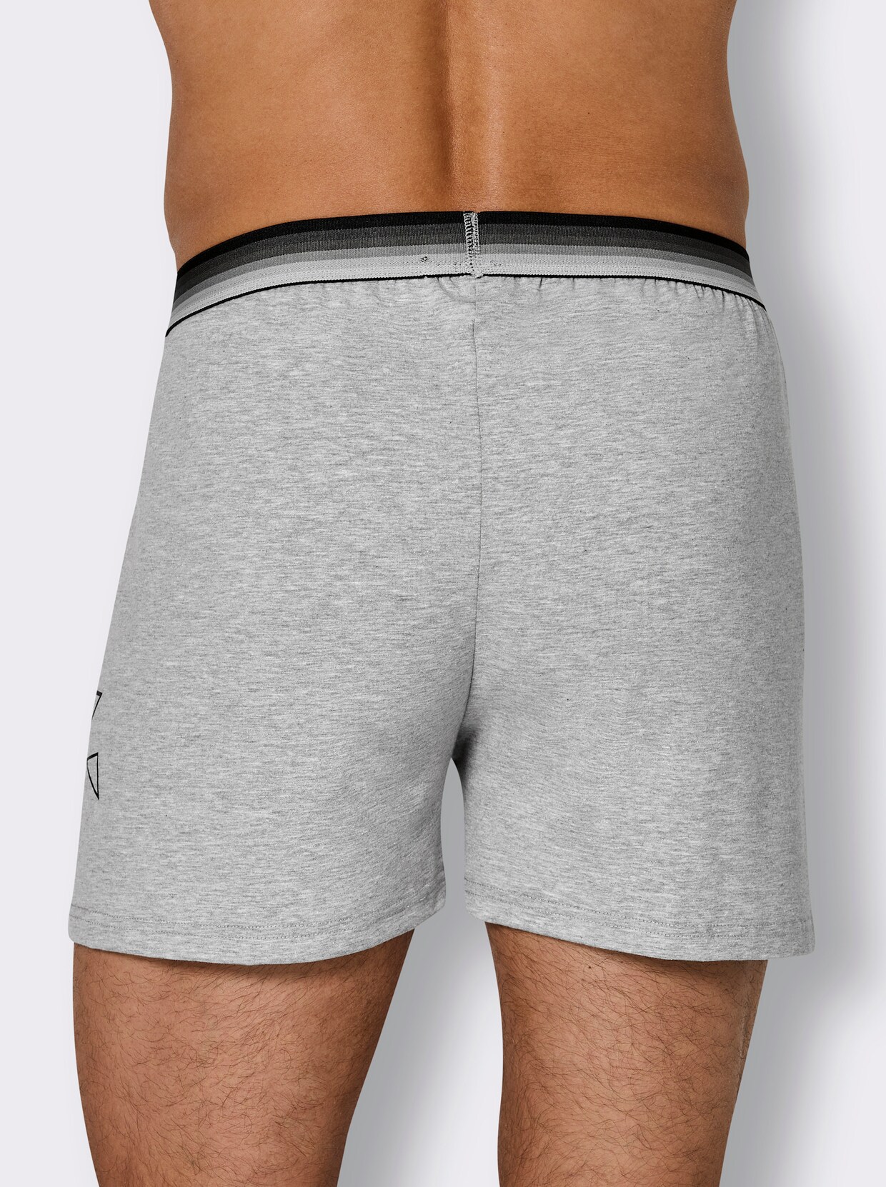 wäschepur men Boxershorts - grau-meliert