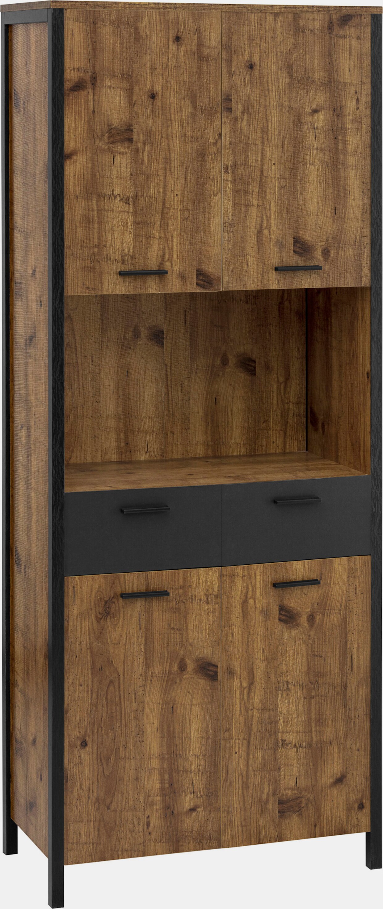 Home affaire Hochschrank - pazifik eichefarben/anthrazit