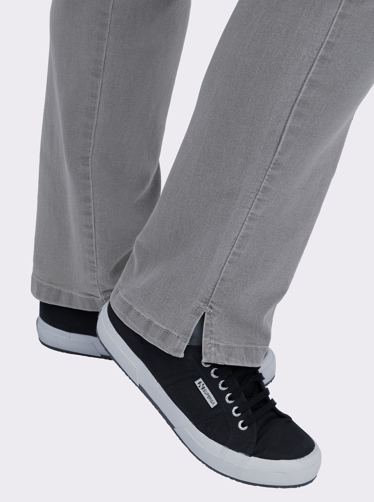 Jeans - grey-denim