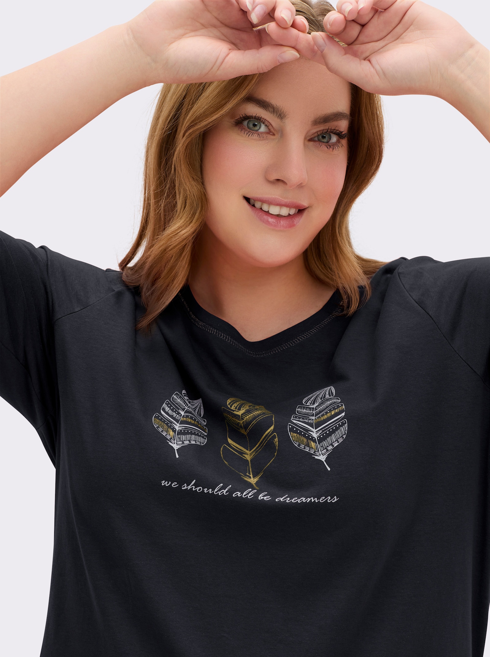 wäschepur Schlafanzug mit Glanz-Effekten - marine