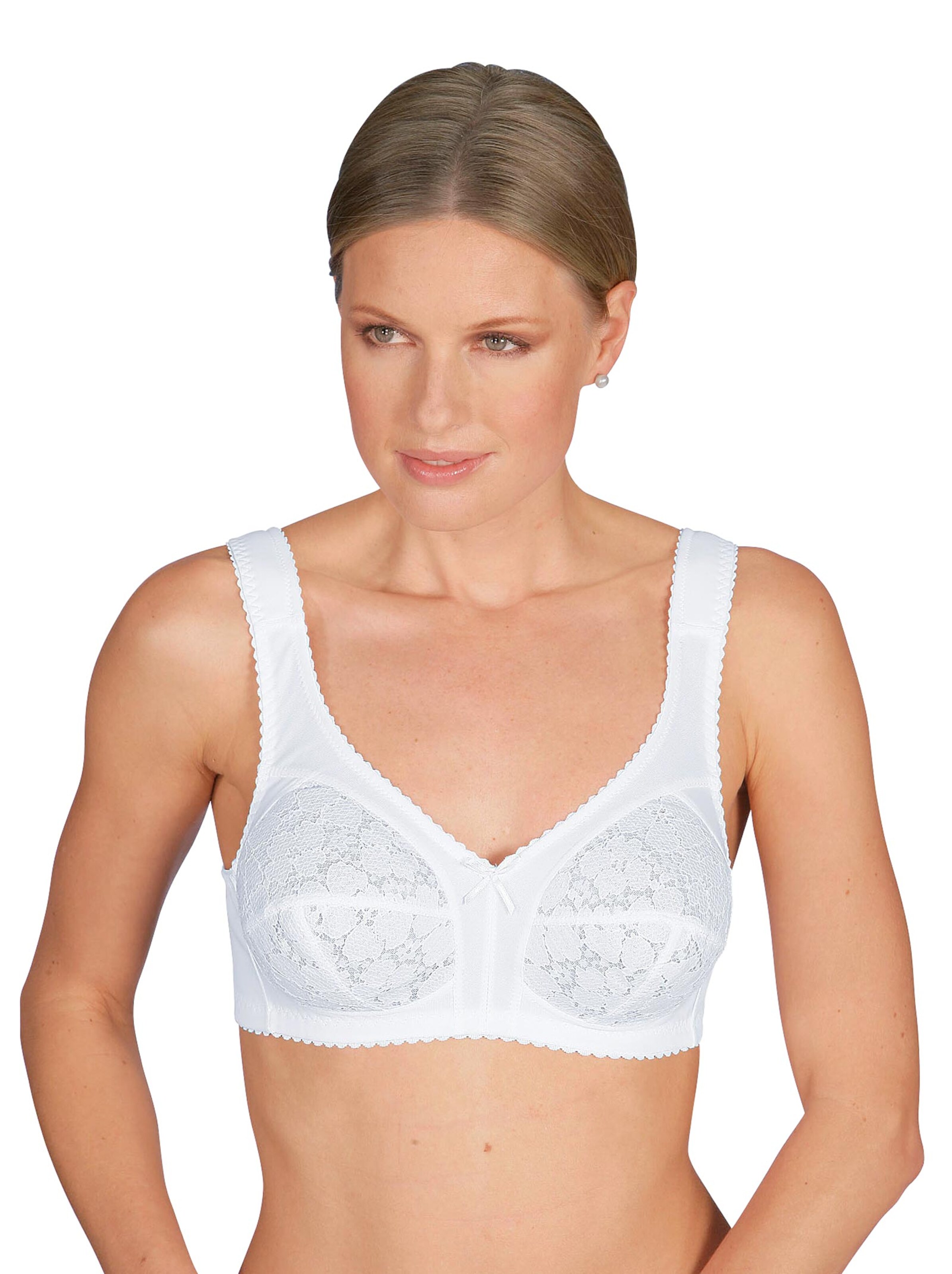 Entlastungs-BH ohne Bügel - weiß